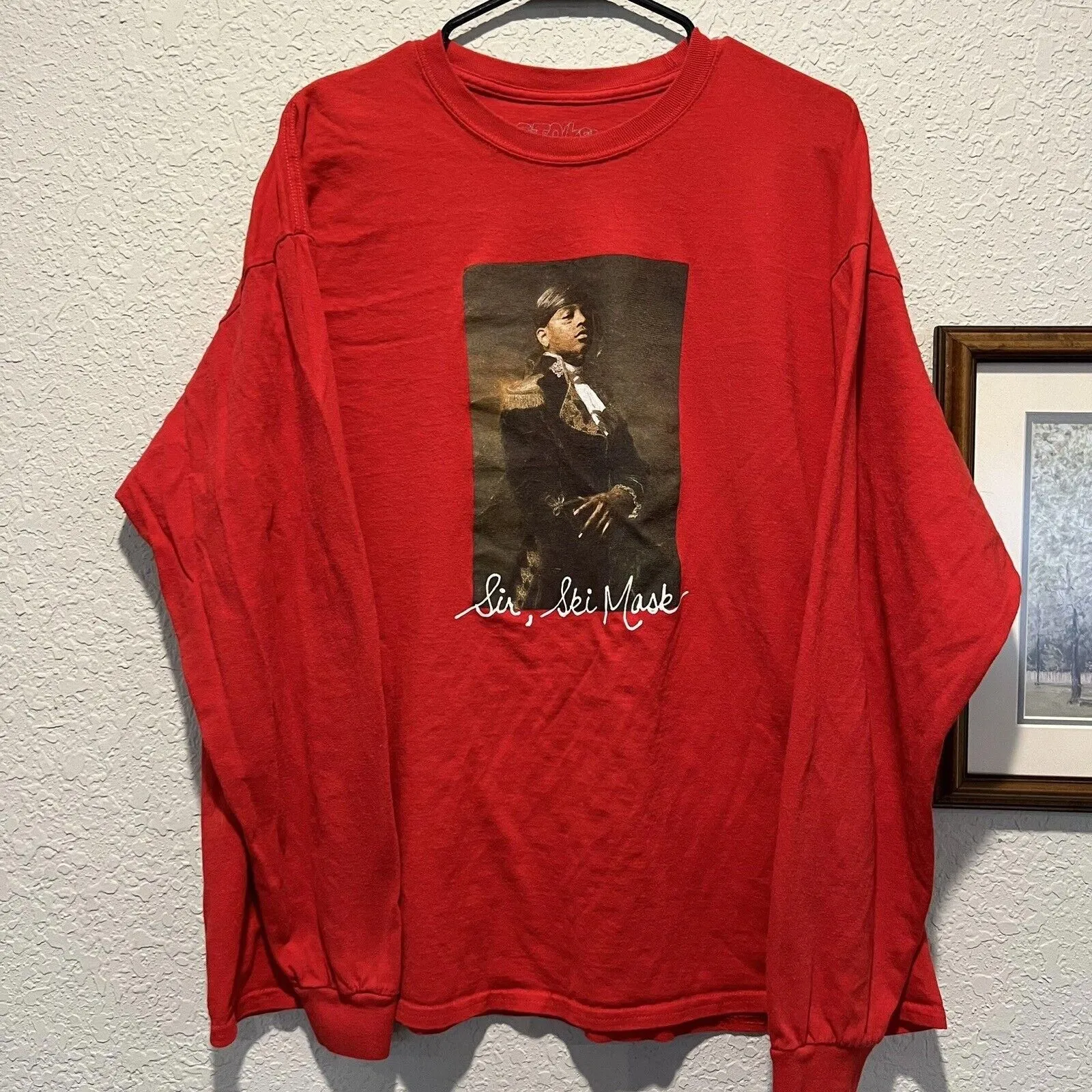 Product image for Stokeley Sir, Ski Mask Self Portrait Long Sleeve Rap Shirt Size XL