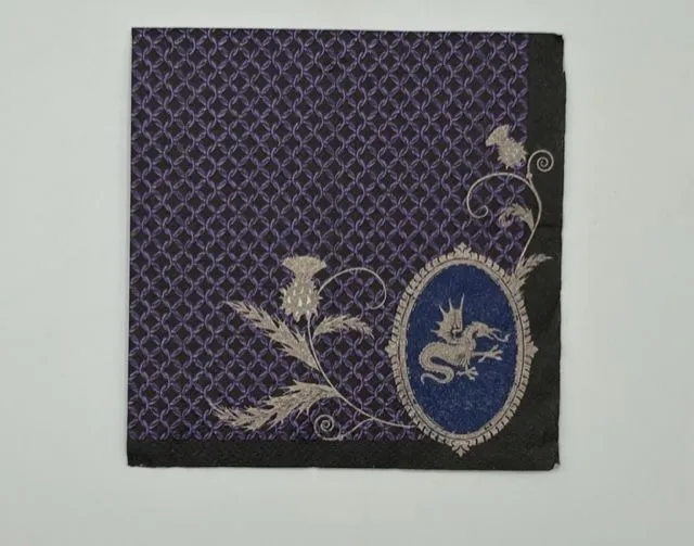 Product image for Dragon Coat of Arms Napkin Set of 4 