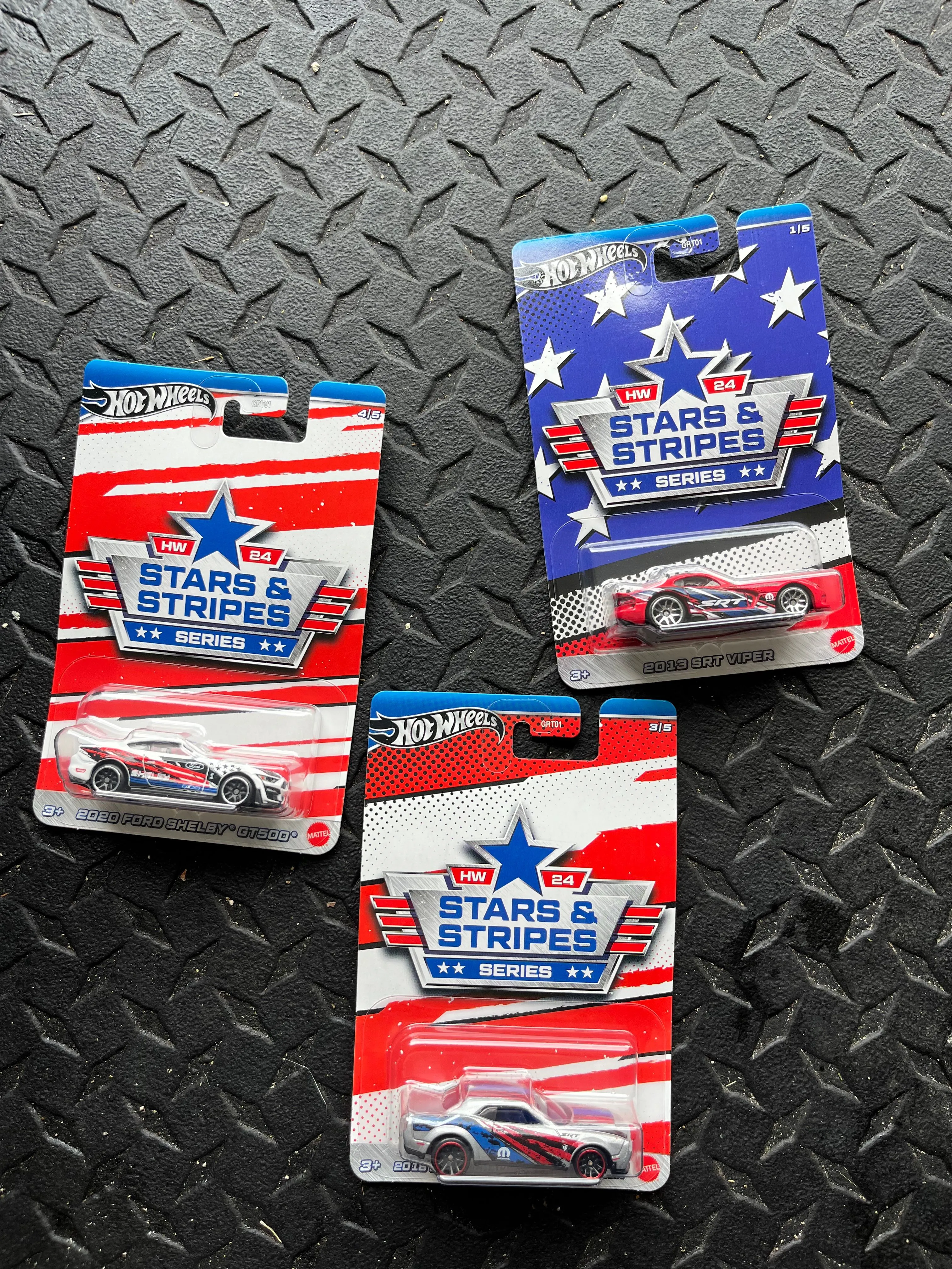 Product image for Hot wheels Stars and Stripes 3/5 of set - 2024 new