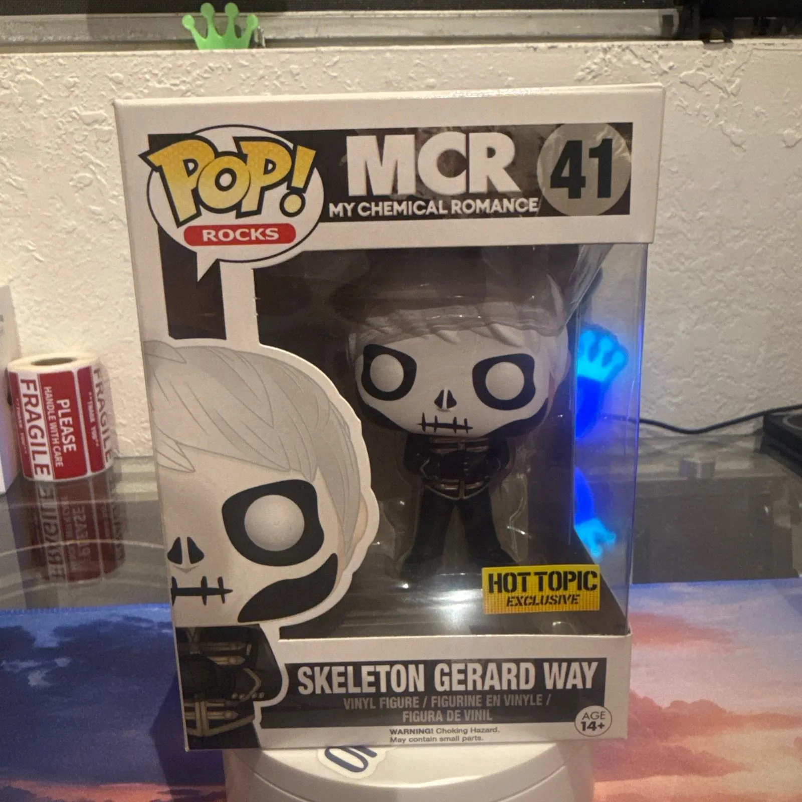 Product image for Funko Skeleton Gerard Way Action Figure #41 HOT TOPIC EXCLUSIVE (VAULTED)