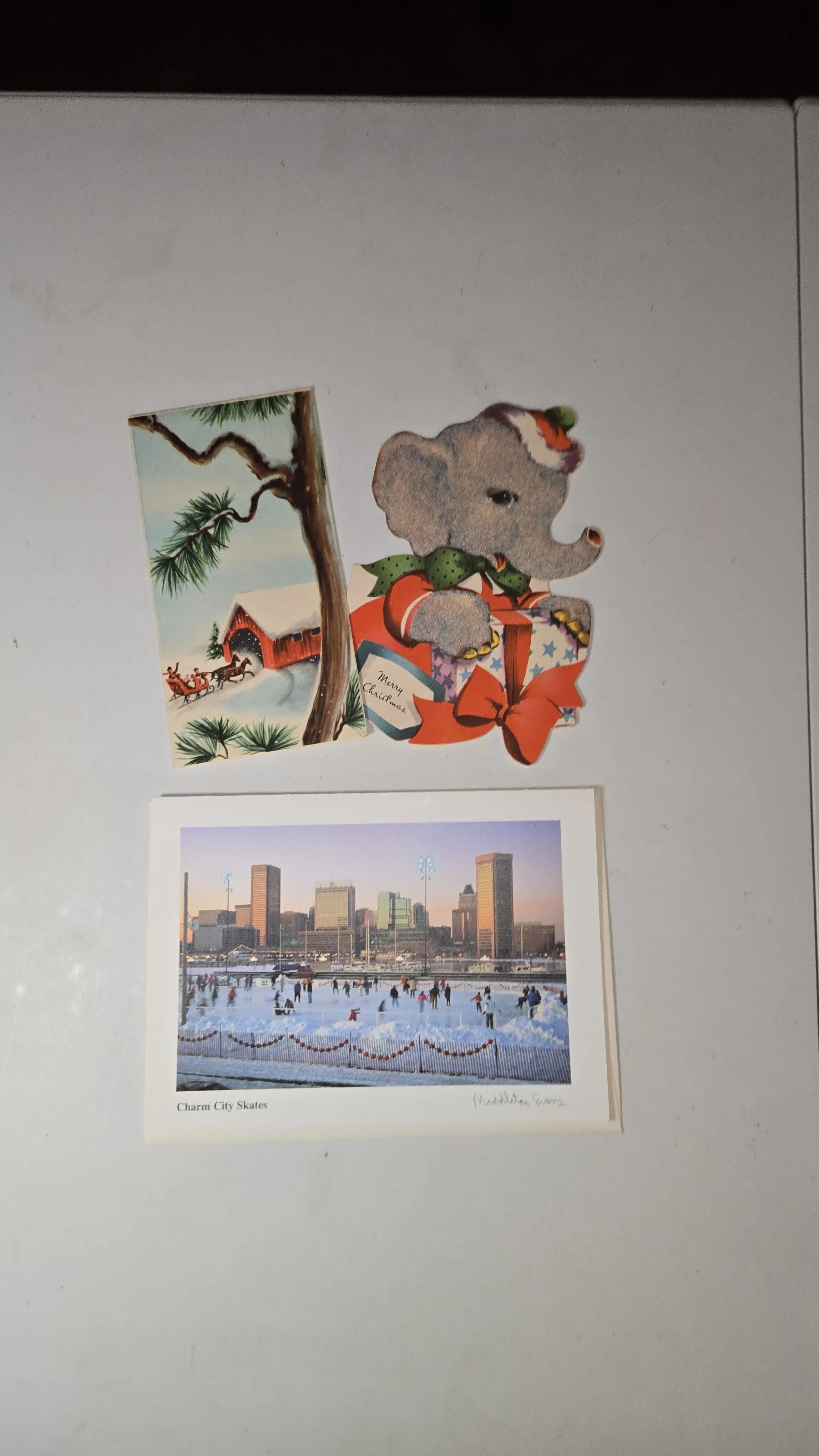 Product image for 1683-Set of Three Vintage Christmas Cards