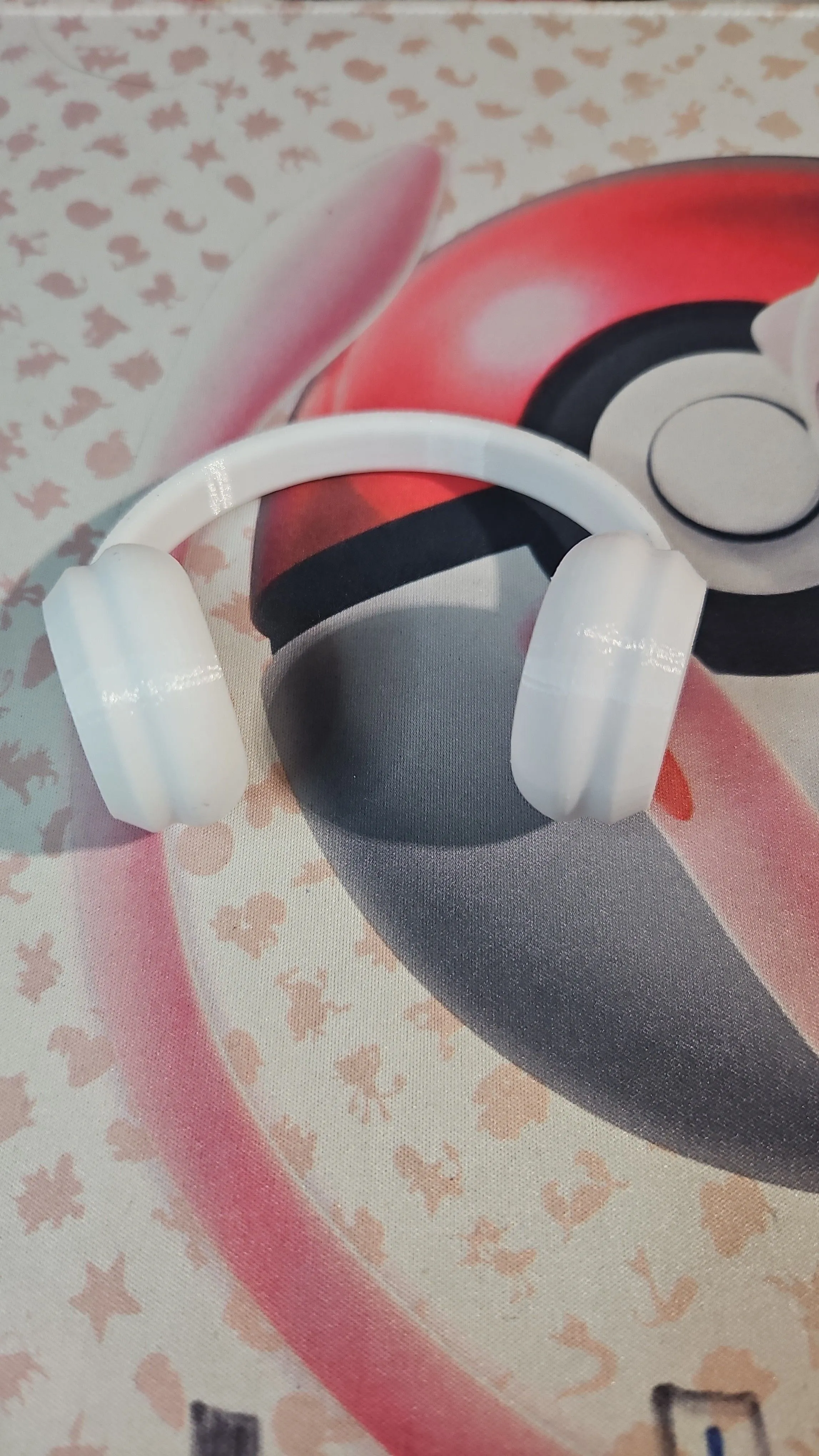 Product image for White Headphones for your Collectable Labubu 
