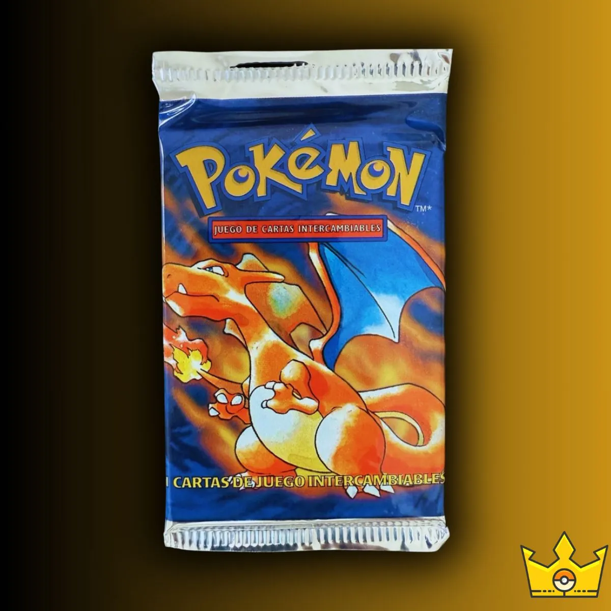 Product image for Base Set Vintage Booster Pack 1999 Spanish Charizard Artwork
