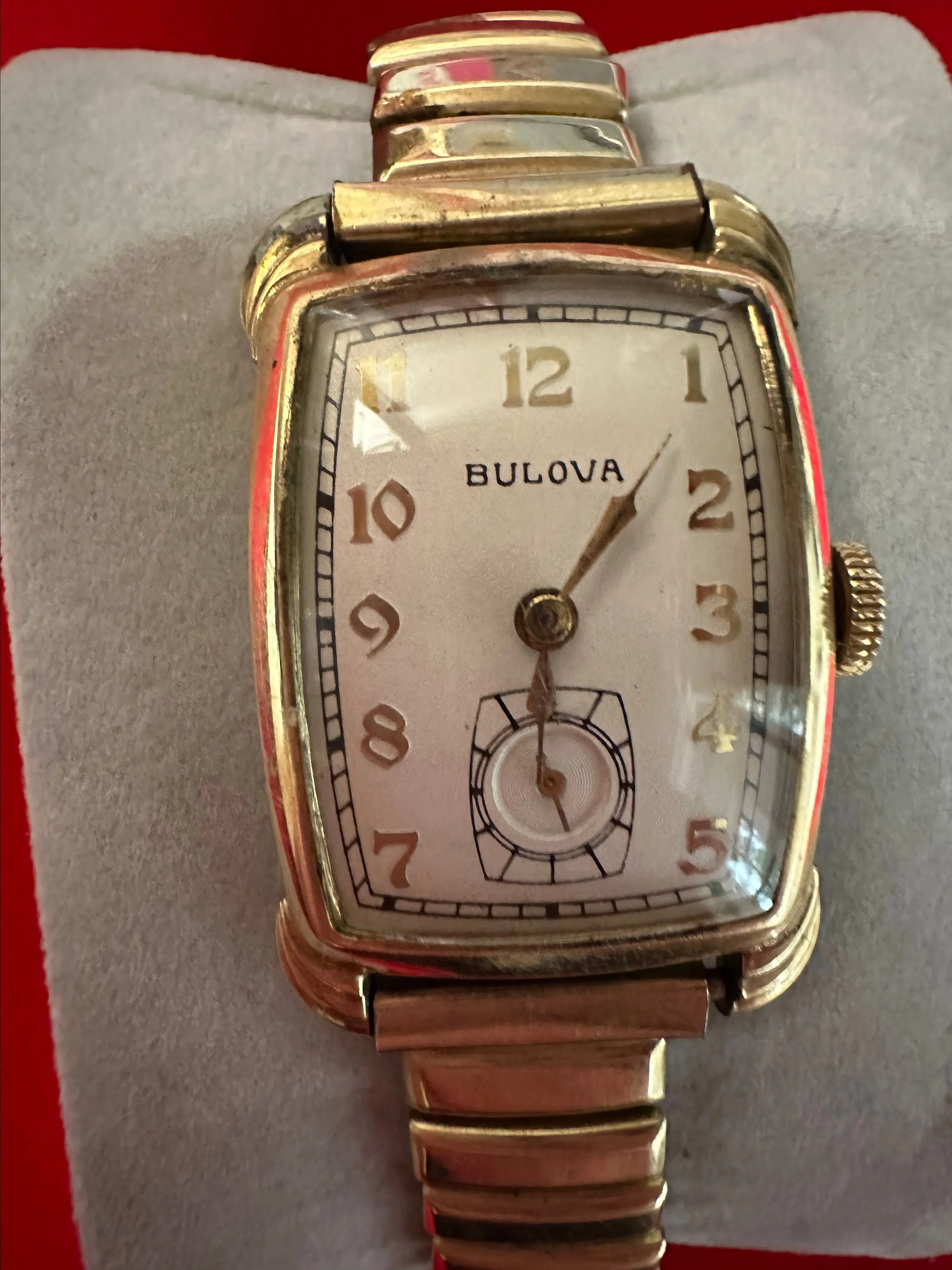Product image for Men’s Bulova early art deco gold tone sub dial at 6 o’clock watch