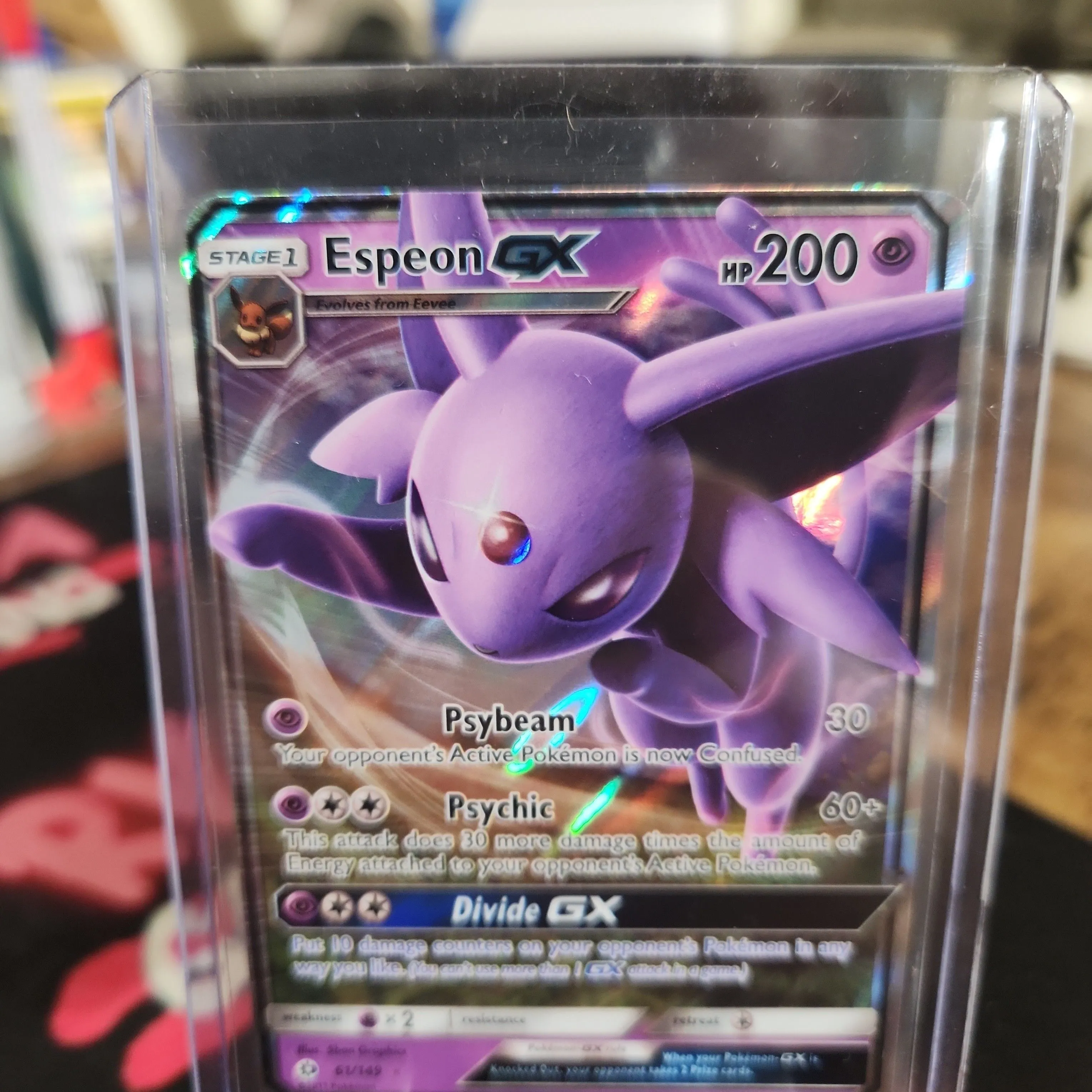 pokemon card espeon gx PSA 10] {124/SM-P} ESPEON GX PROMO 124/SM-P main image 0