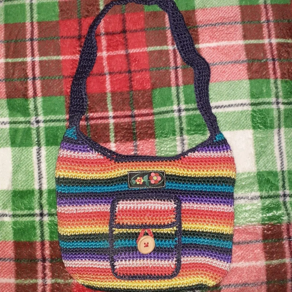 Product image for Colorful Crochet Style Small Purse