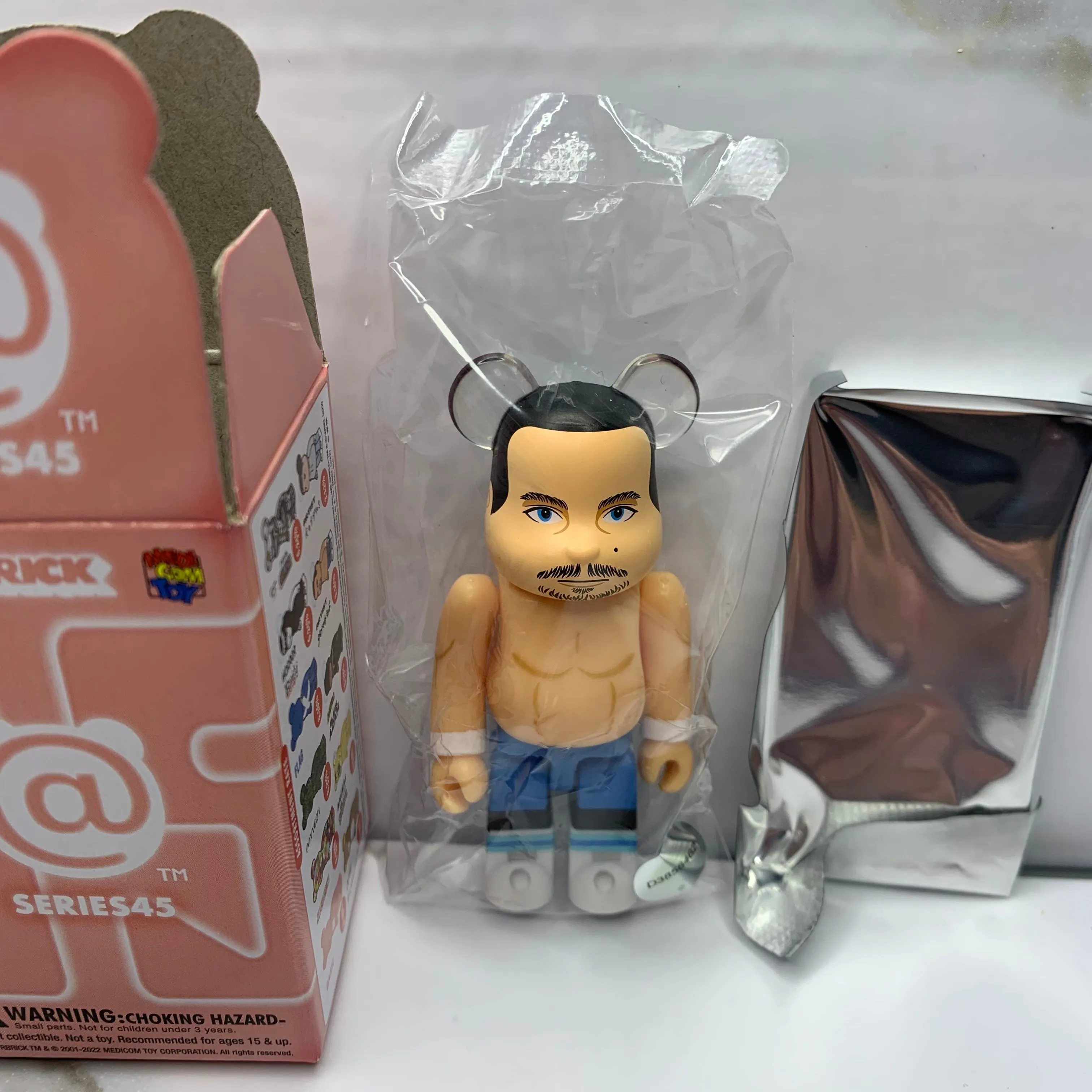 Product image for Dynamite Kid 100% Series 45 Bearbrick Sealed with Sealed Card