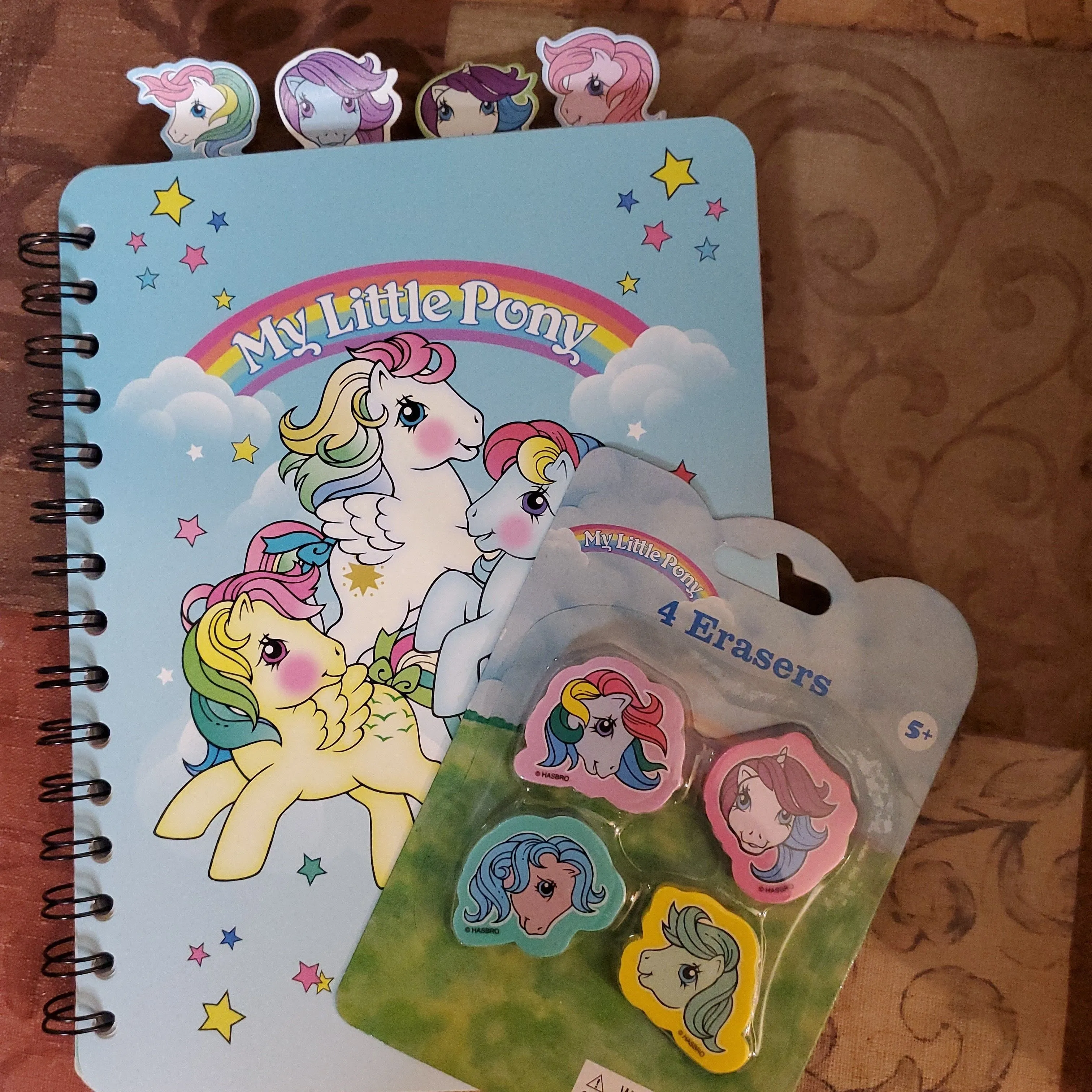 Product image for My little pony notebook and erasers