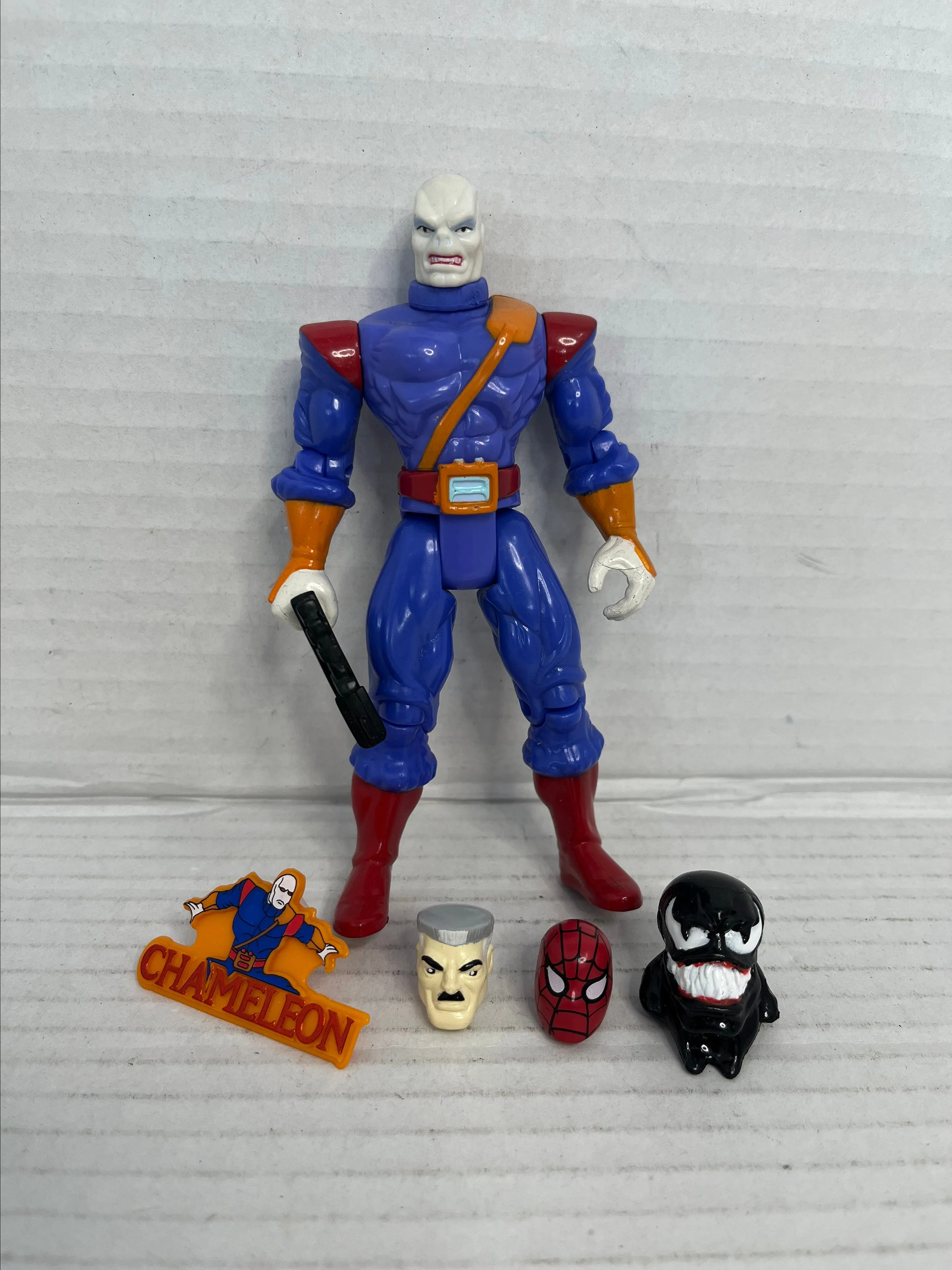 Product image for Marvel Spider-Man The Animated Series Chameleon 5 inch Action Figure