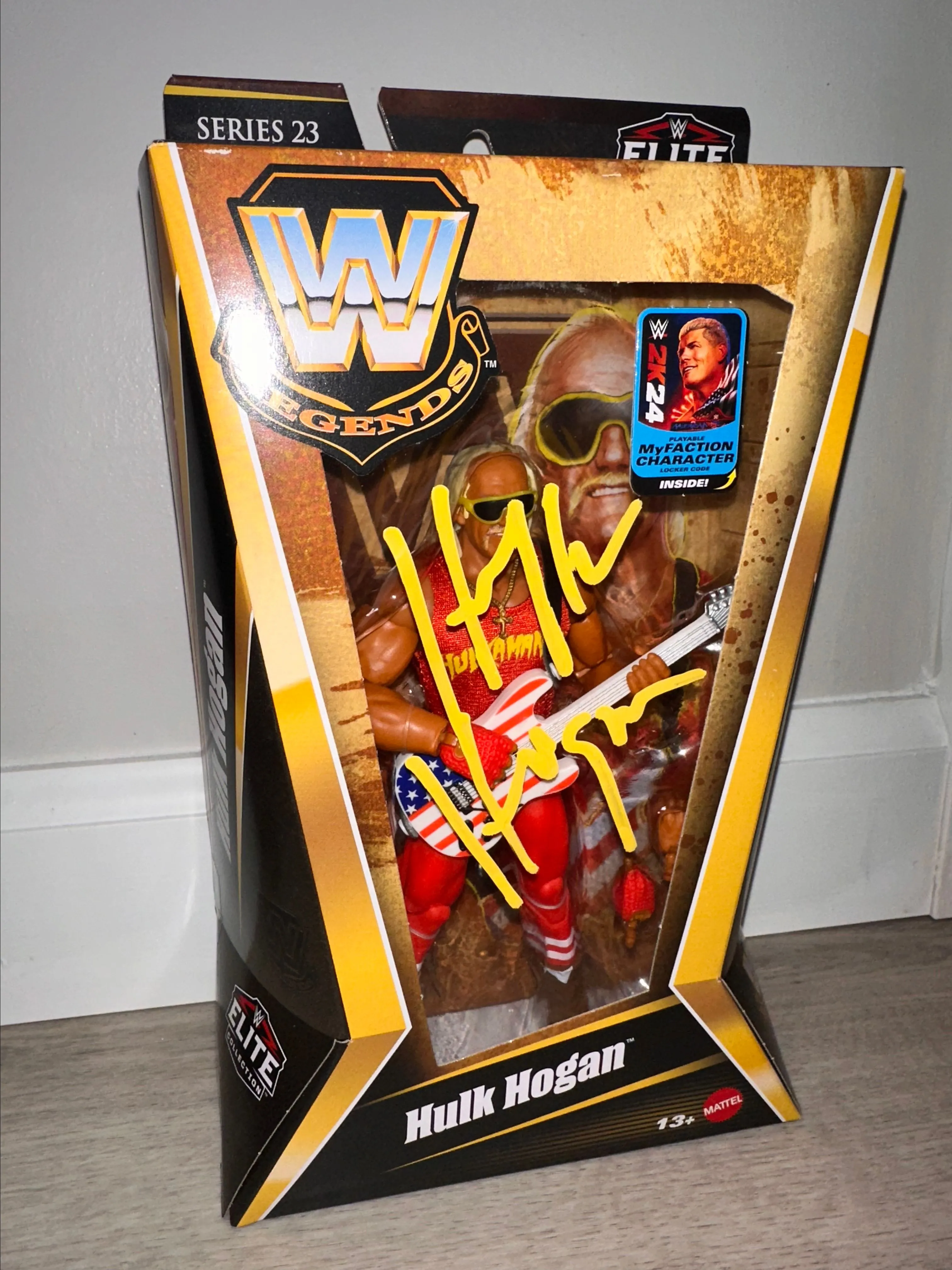 Product image for Hulk Hogan Signed WWE Elite