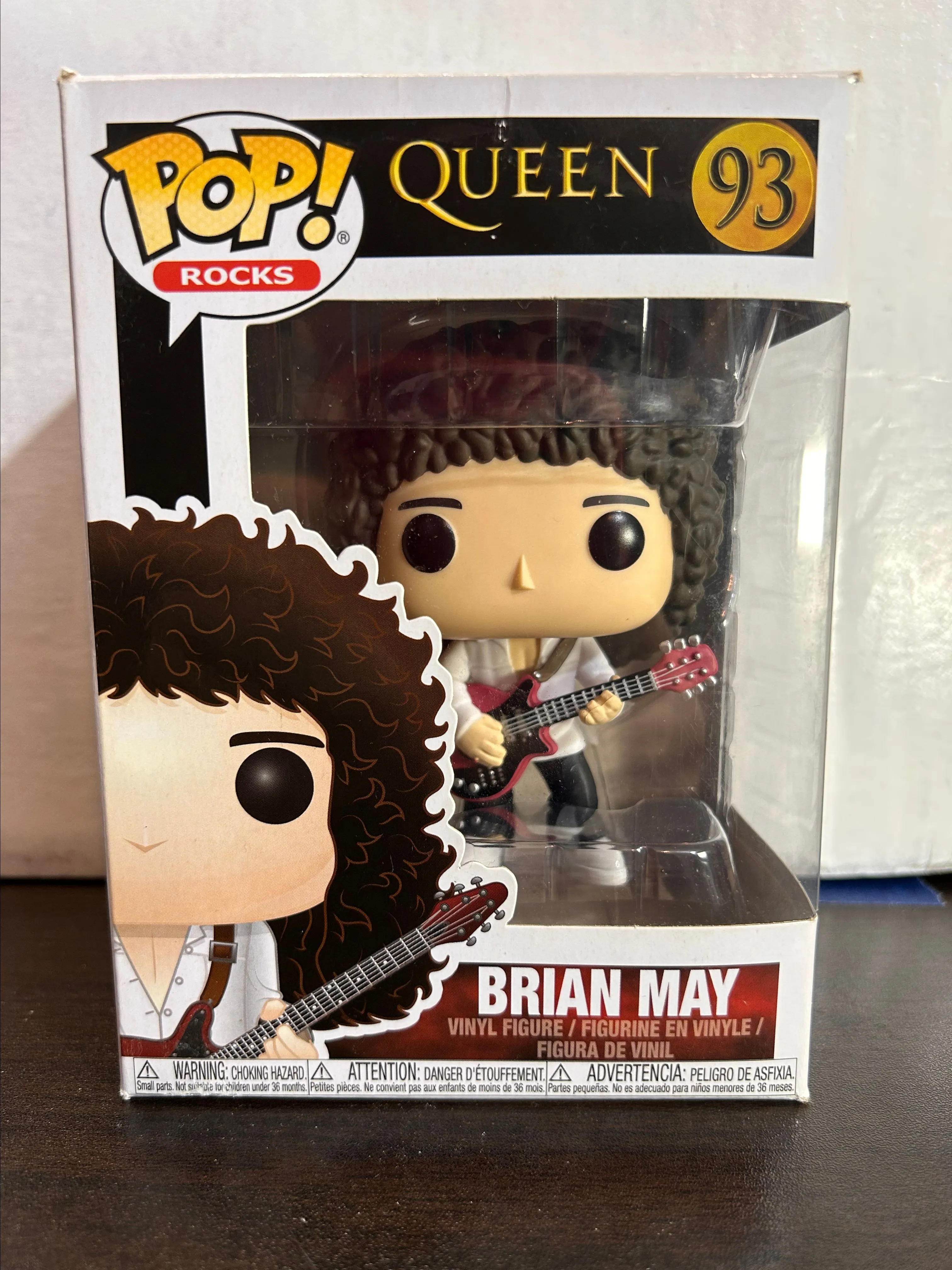 Product image for Brian May Queen Rocks Vaulted Funko Pop 93 With Protector