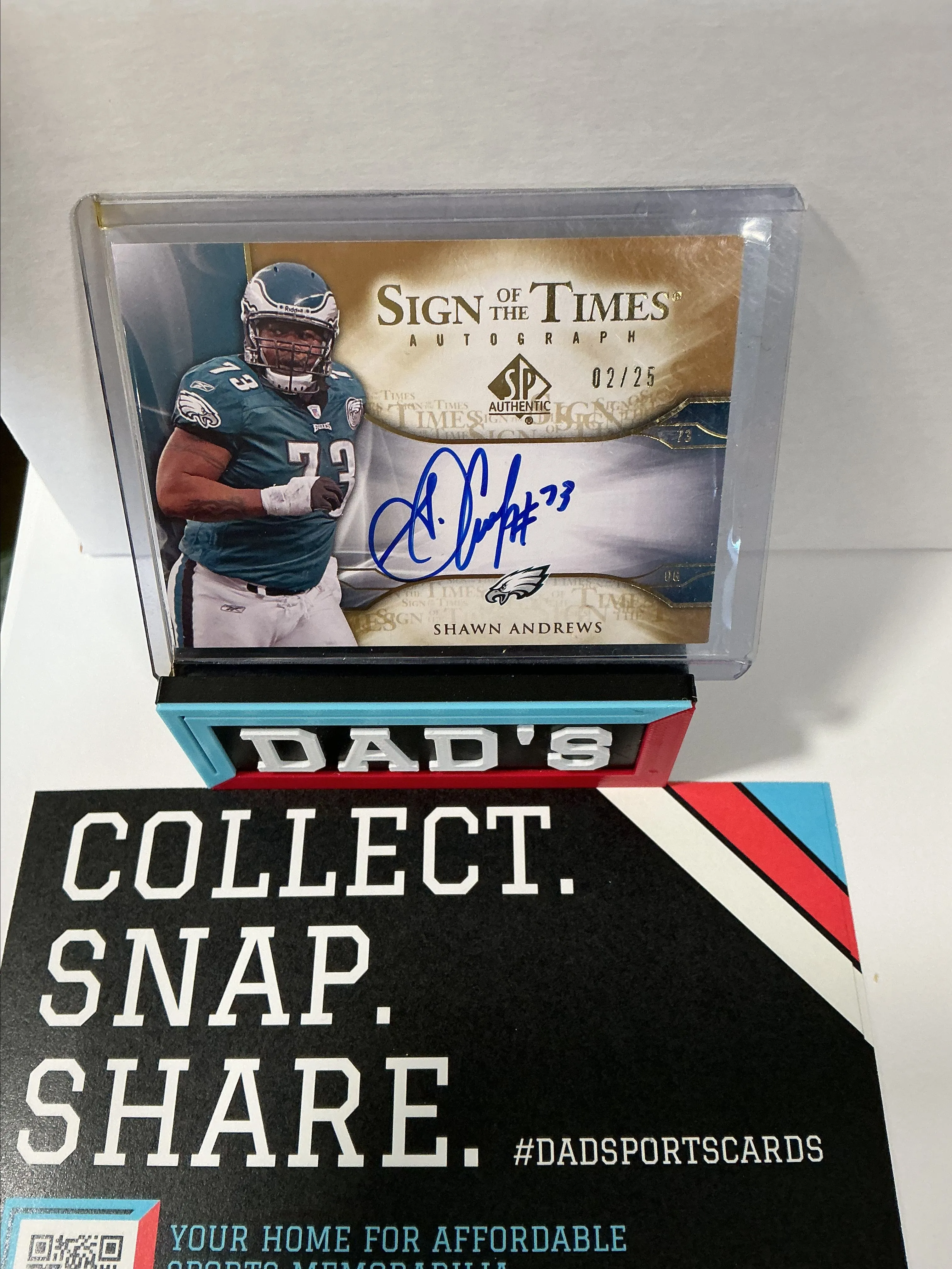 Product image for Shawn Andrews Sign Of The Time Auto /25 SSP 2009 SP Authentic