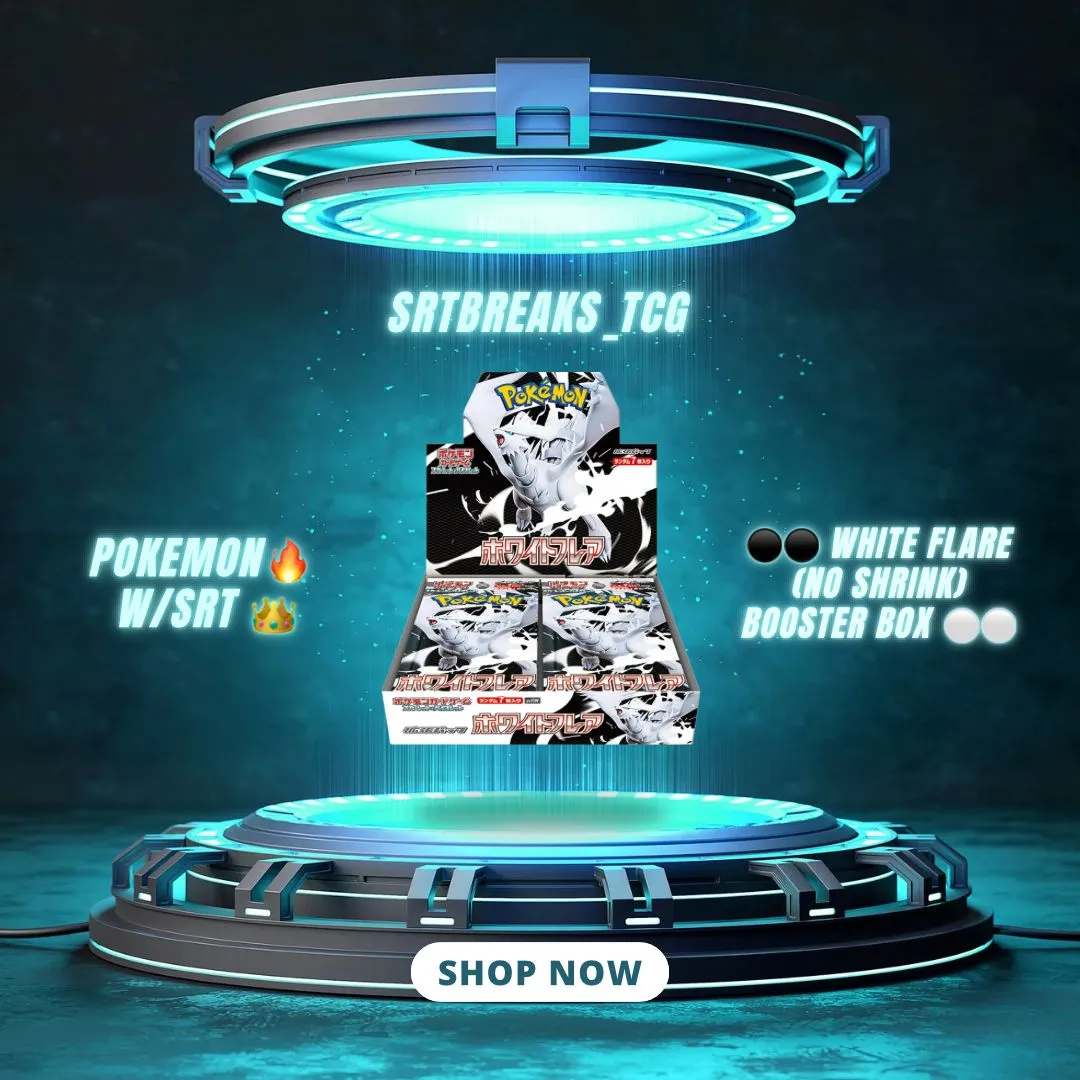 Product image for B1. White Flare (No Shrink) Booster Box  !