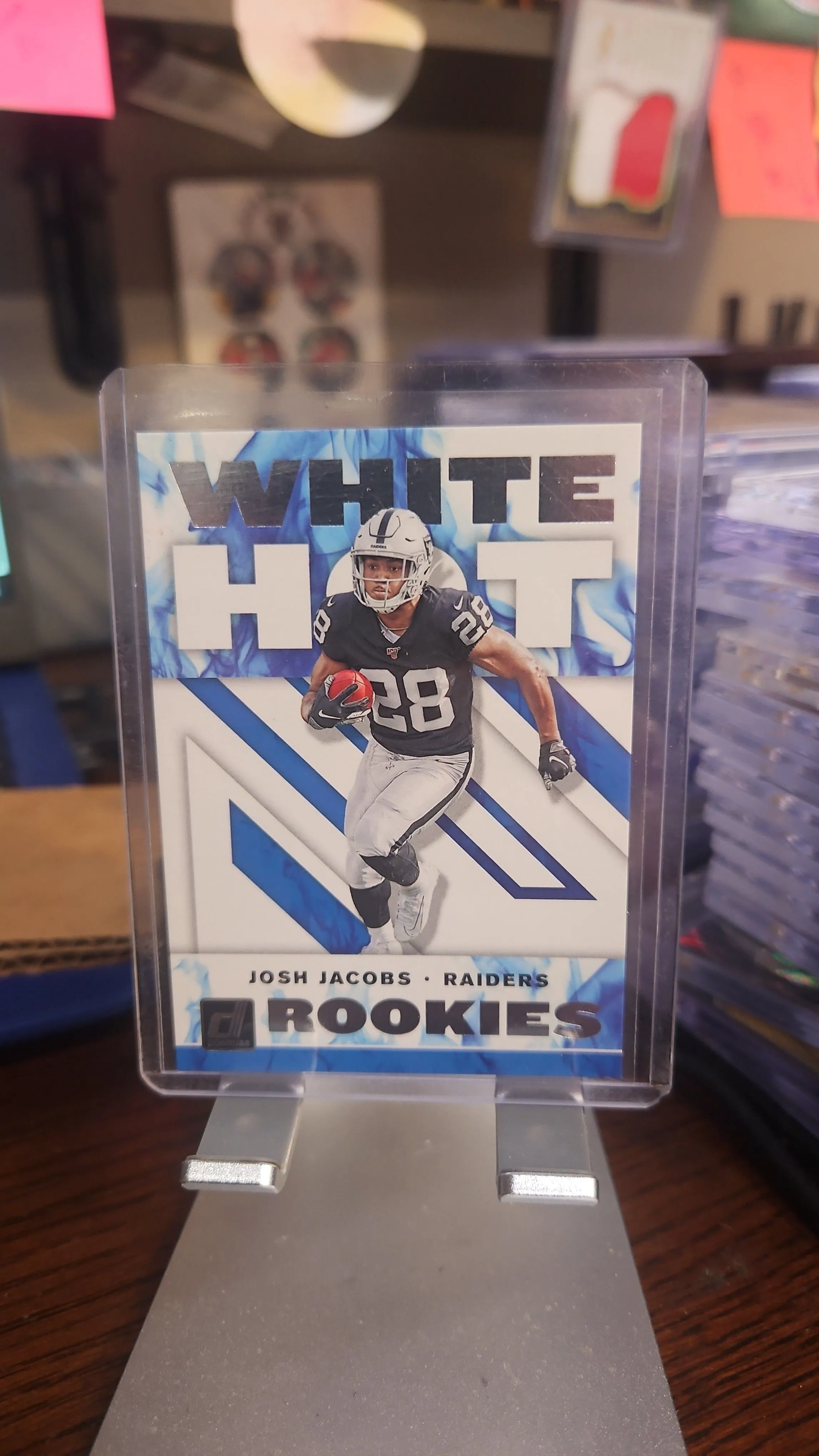 Product image for Josh Jacobs Rookie...2019 Donruss White Hot Rookies...Raiders