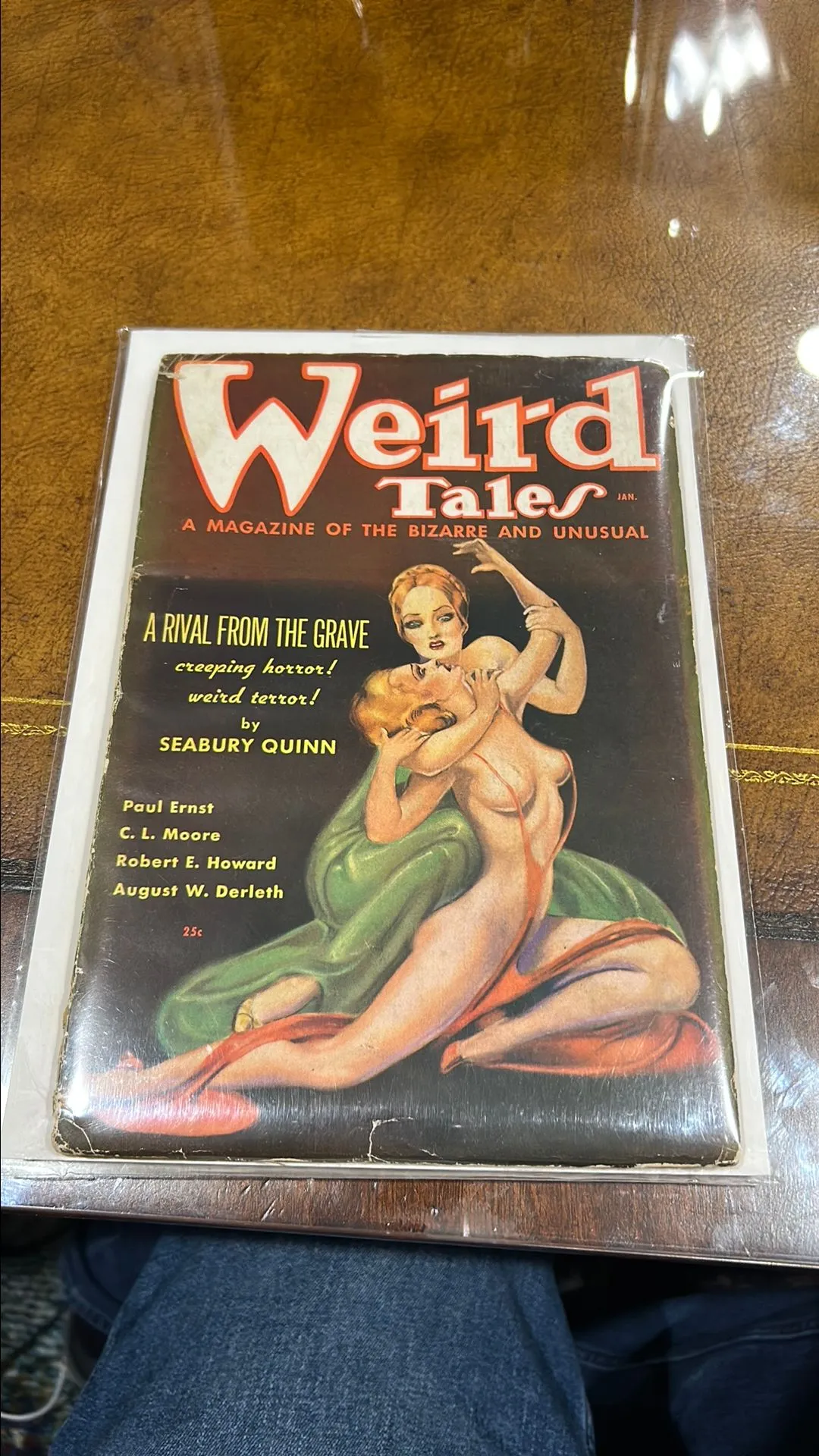 Product image for Weird Tales January 1936! Brundage cover. Robert E Howard Conan
