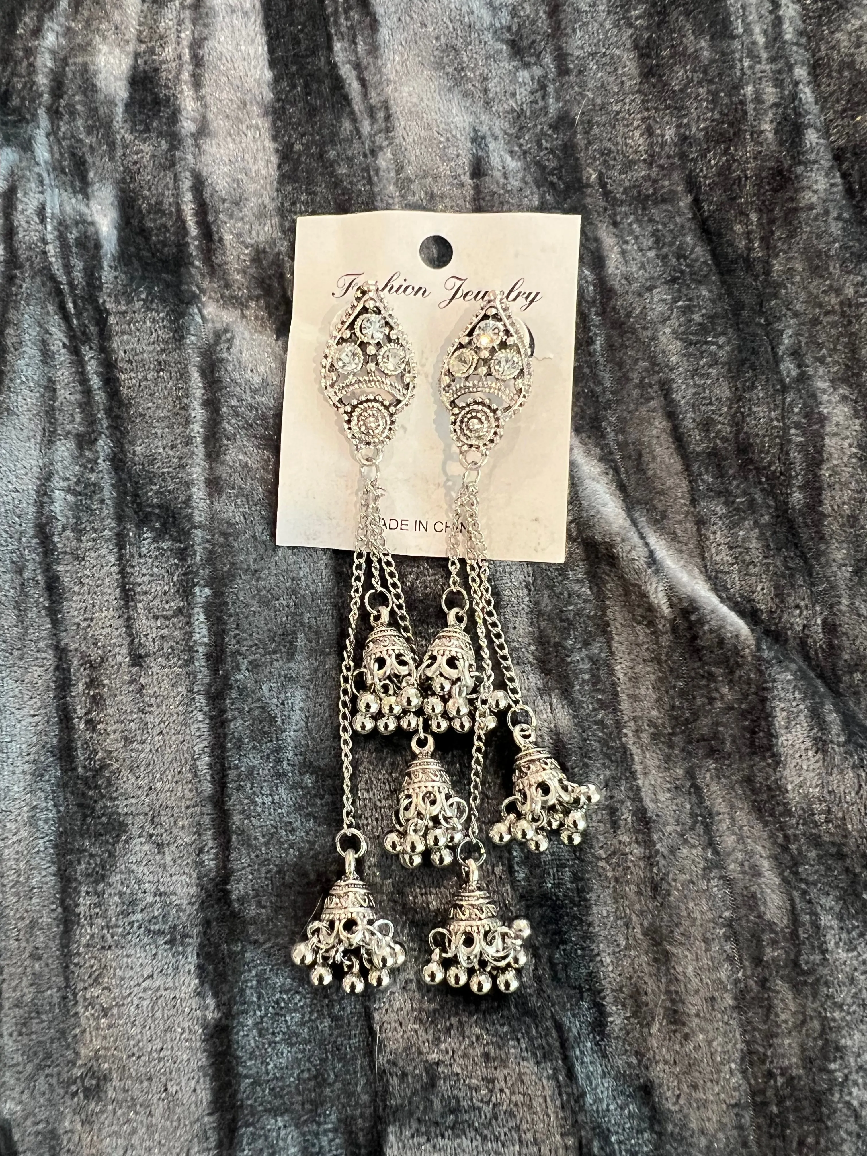 Product image for Elegant Silver Dangle Earrings