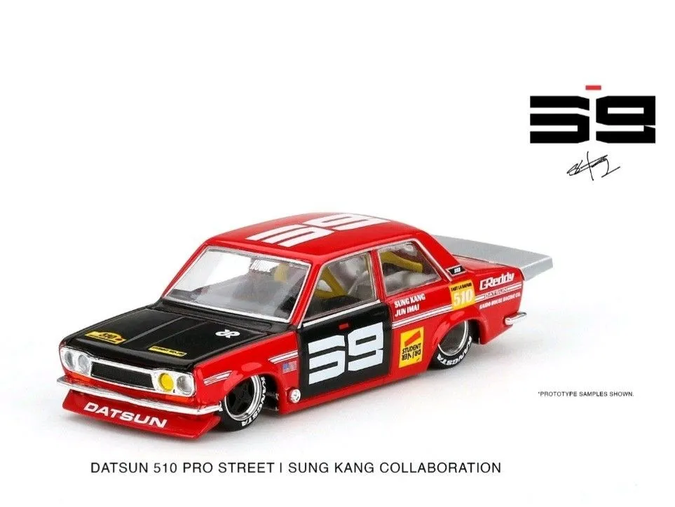 Product image for Mini GT x Kaido House Datsun 510 Pro Street SK510 RED KHMG003 1:64 Scale