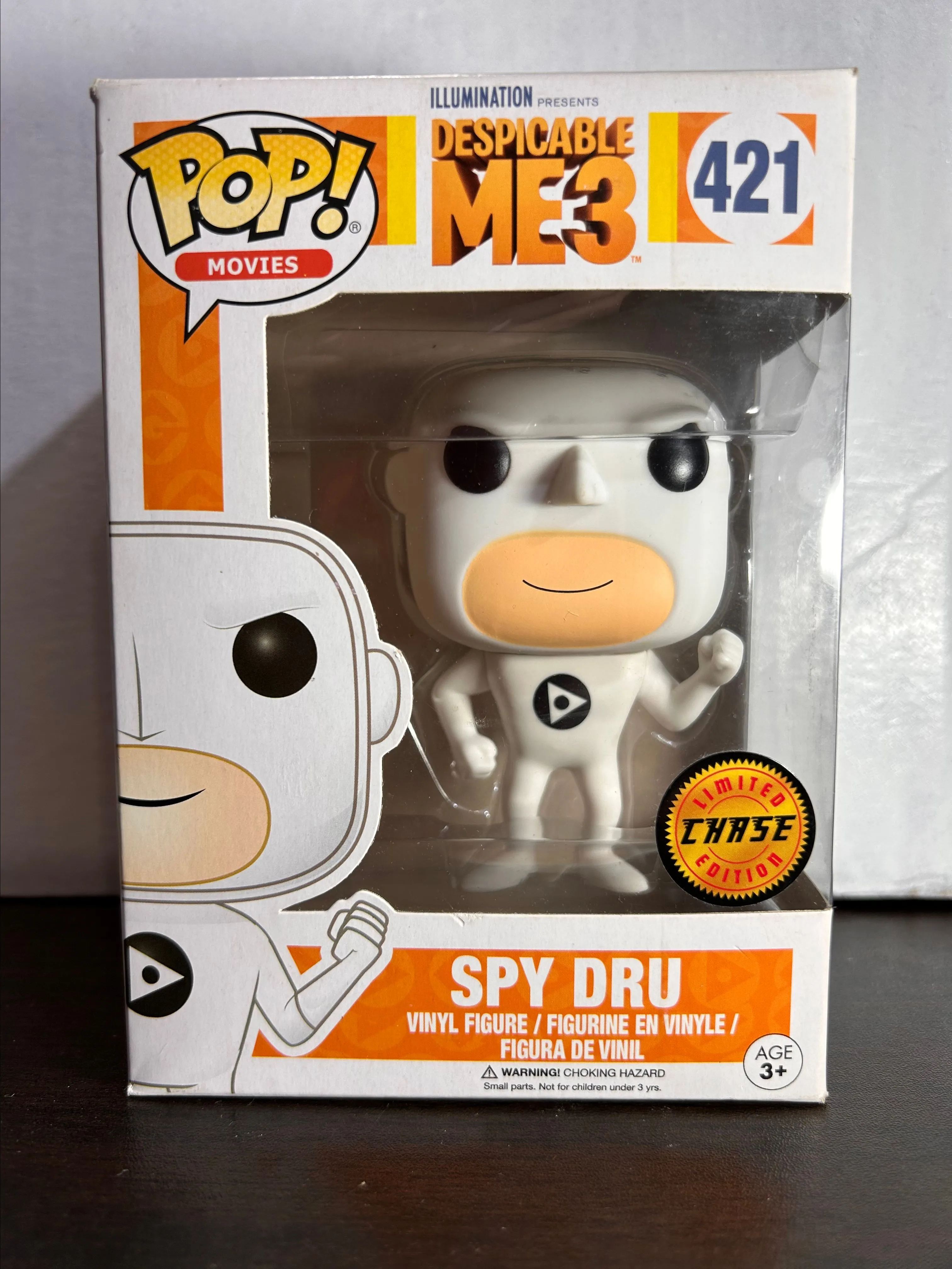 Product image for Spy Dru LE Chase Despicable Me 3 Movies Vaulted Funko Pop 421 With Protector