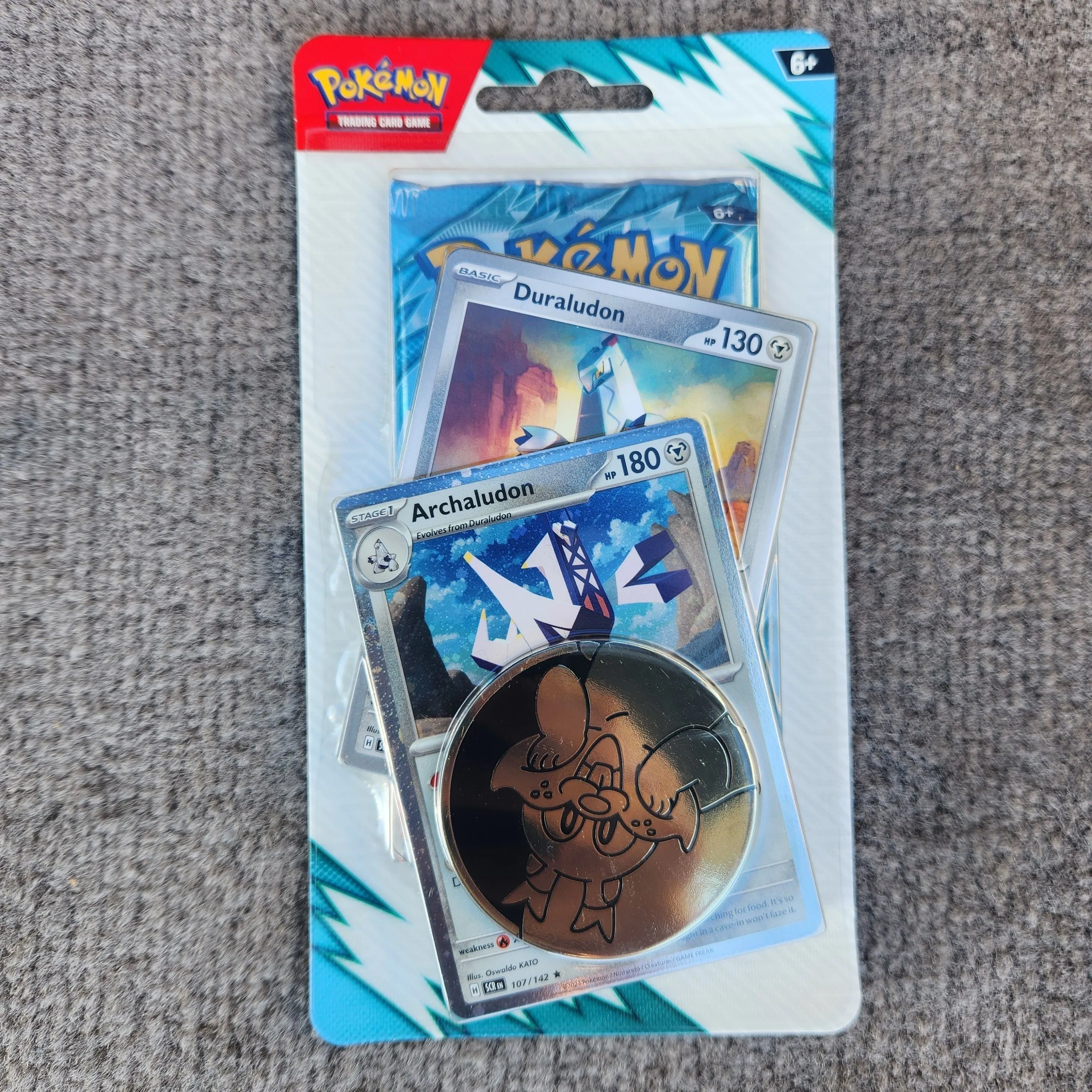 Product image for Pokemon Journey Together Single Pack Blister [Archaludon, Duraludon]