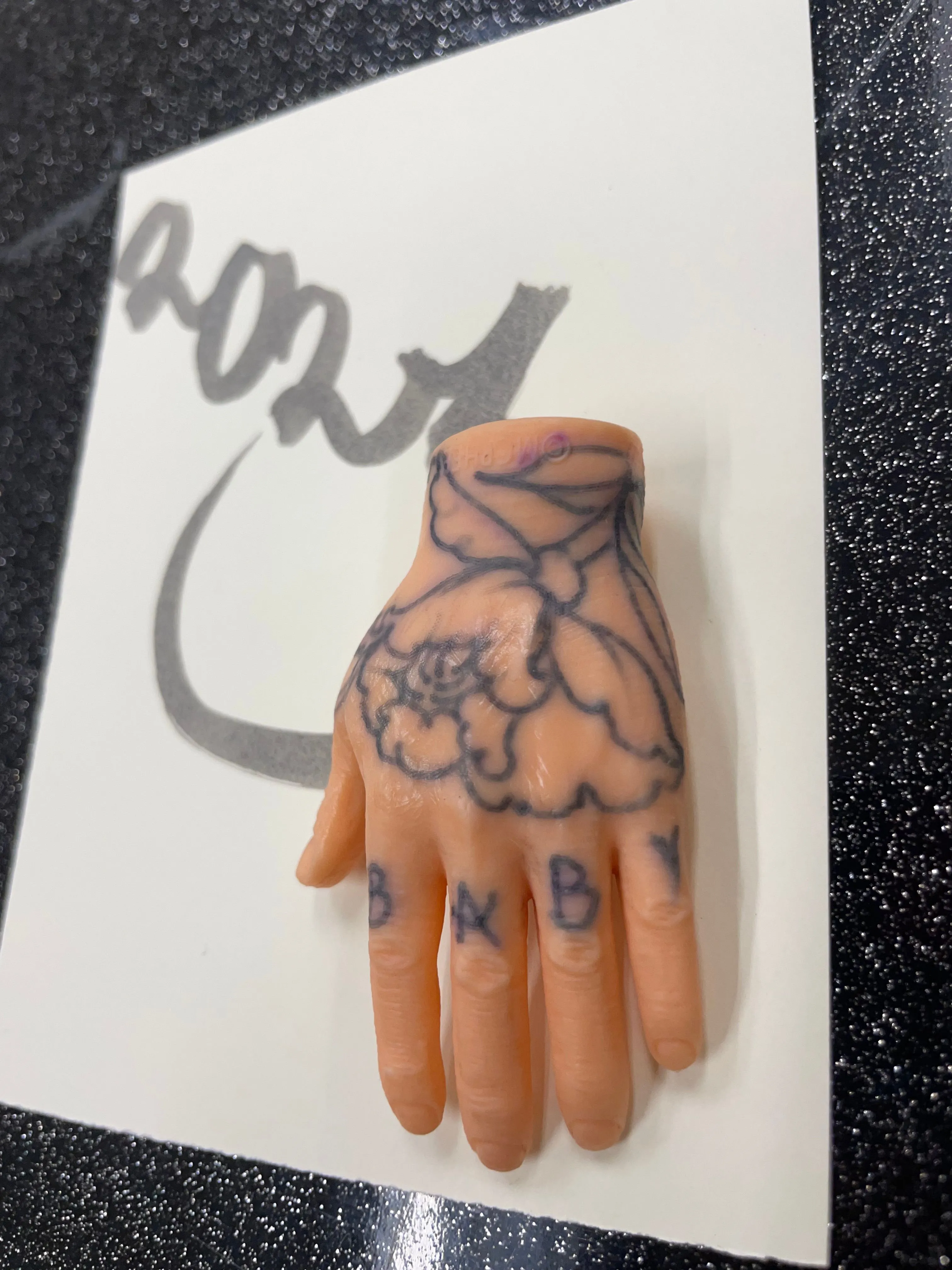 Product image for Lucky Little Tattooed Hand ™️ - PEONY