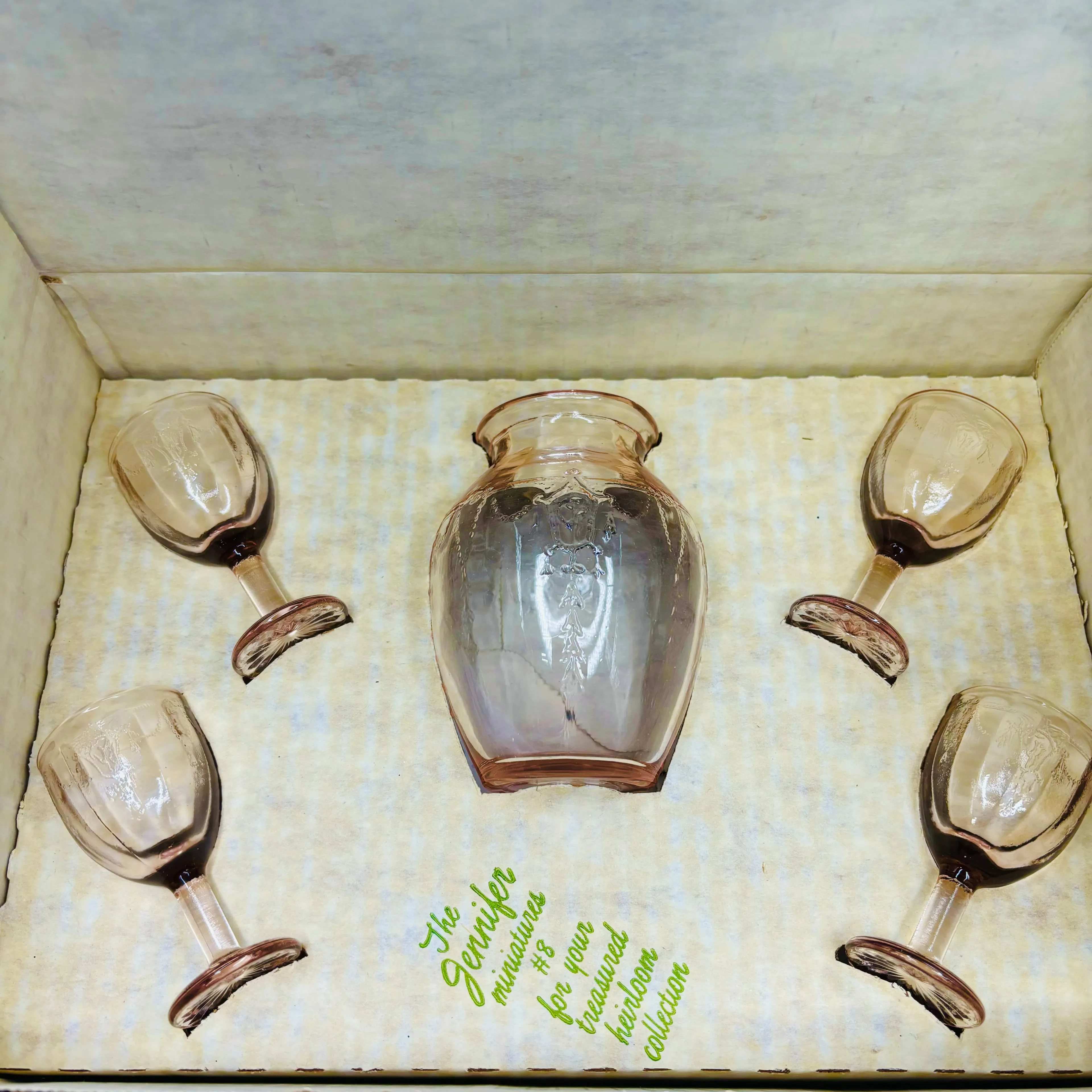 Product image for Vintage Mosser Glass Miniature Set