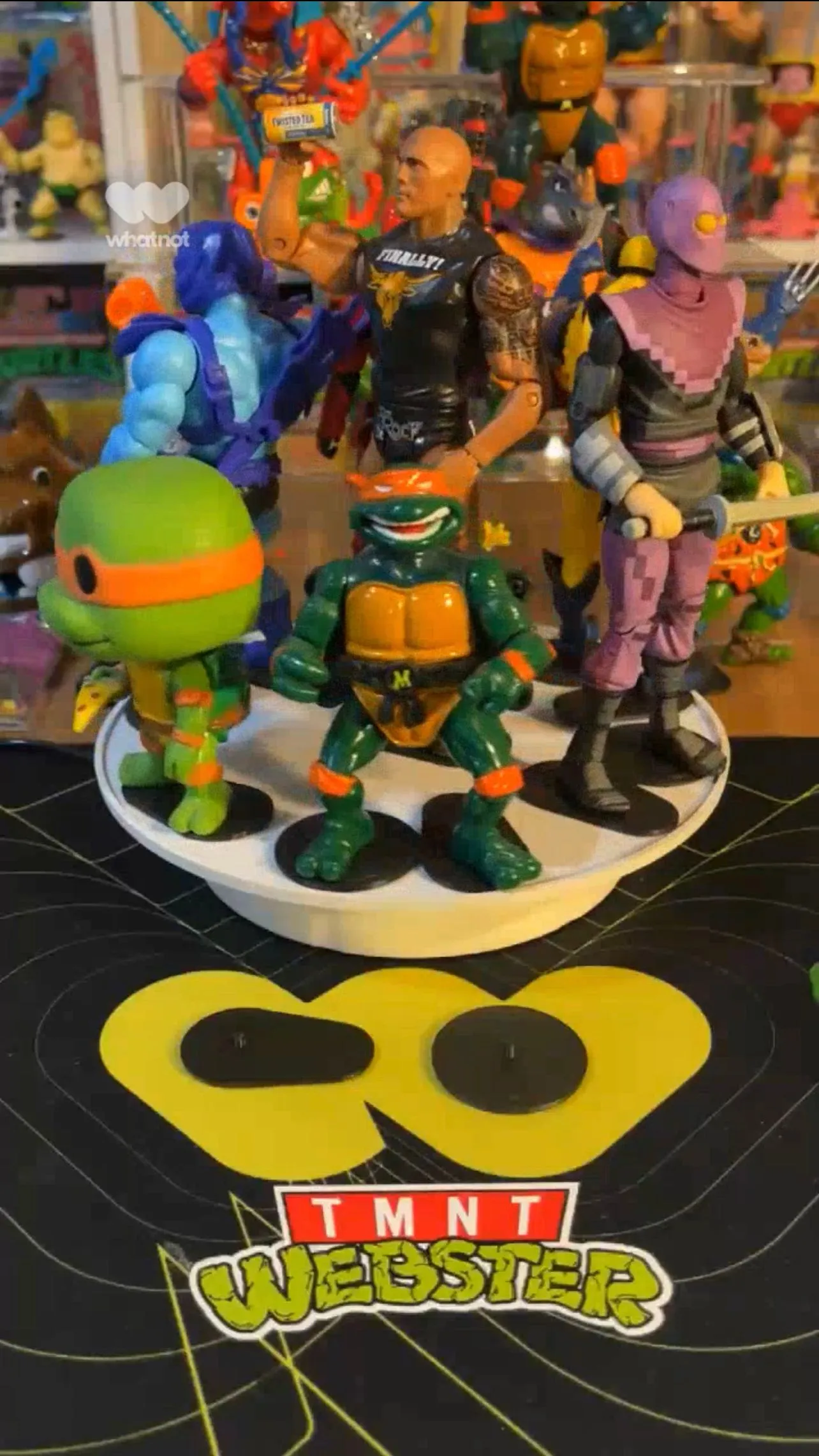 Product image for TMNT Webster Figure Stands, Round 20