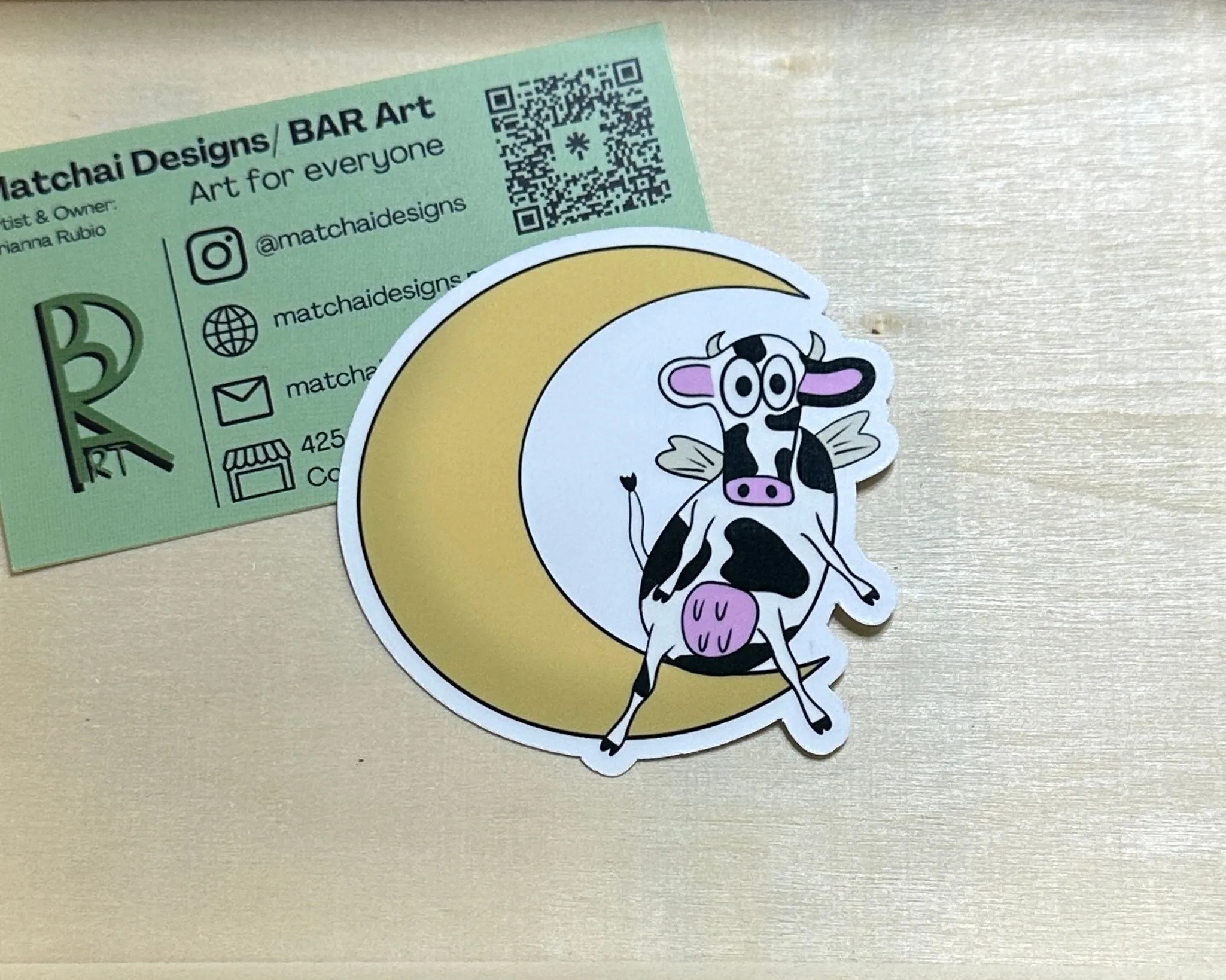 Product image for Moon Cow Sticker