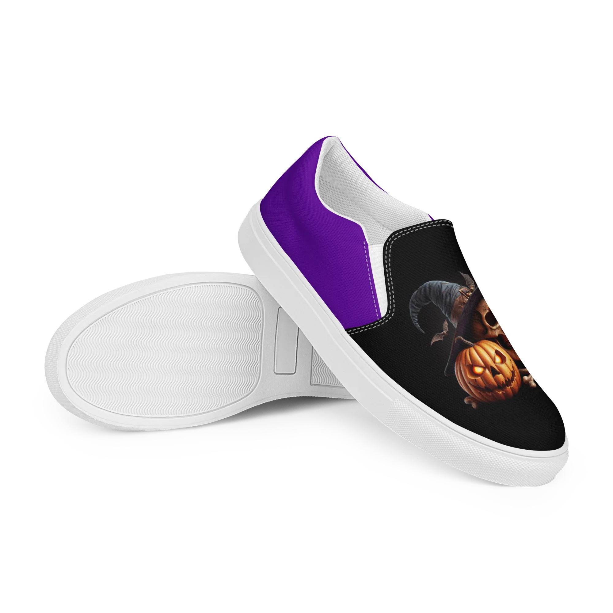 Product image for Eroh Designs™ "Necromancer" (Spectre) Women’s Slip-on Canvas Shoes