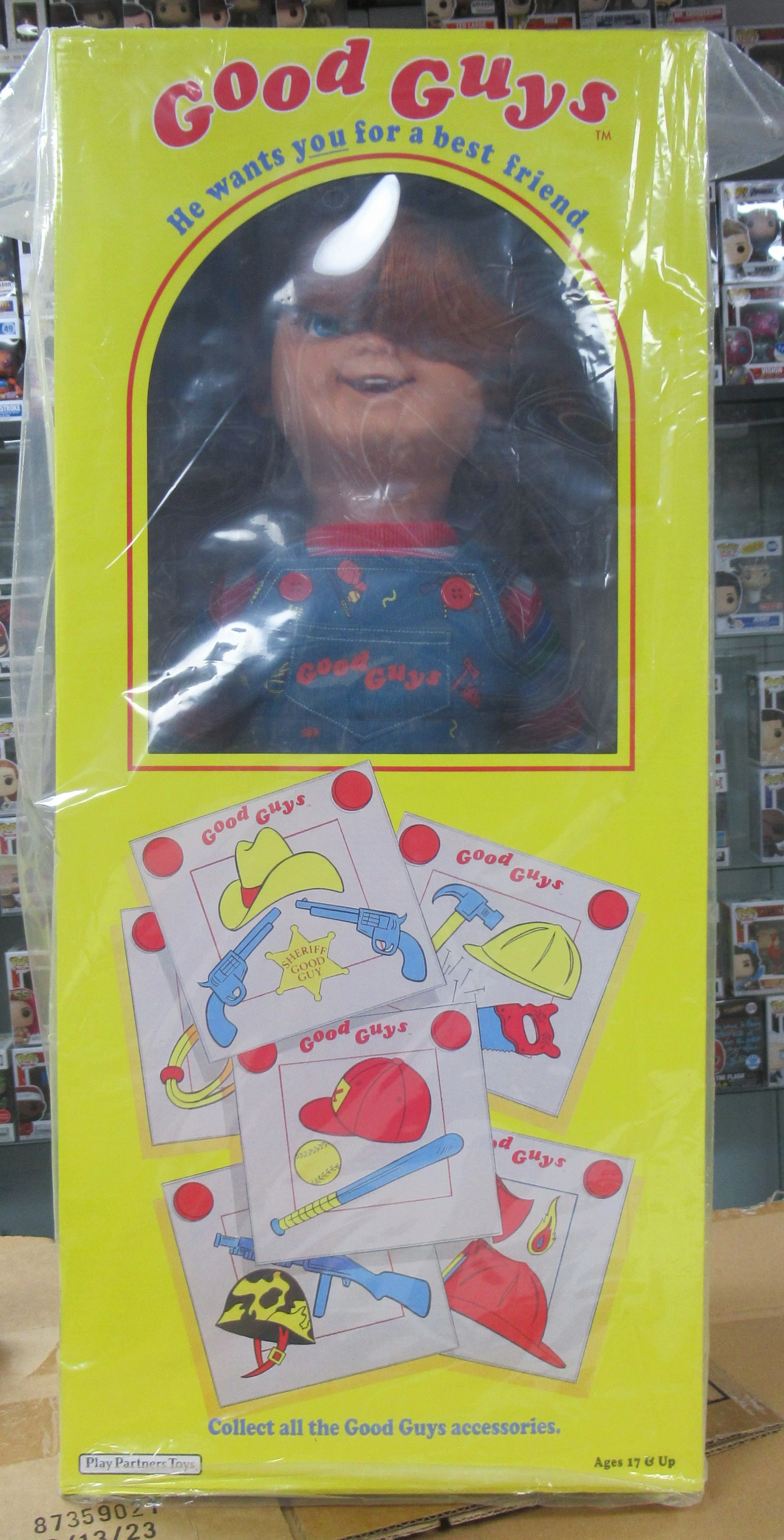 Product image for Trick Or Treats Studios Child’s Play 2 Chucky Doll Original Shipping Box 1:1