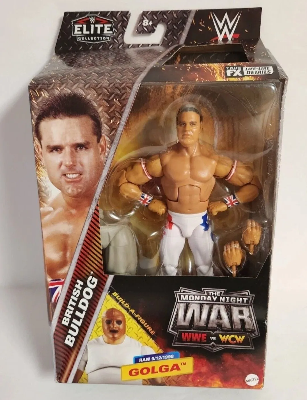 Product image for WWE Elite Monday Night War Series 6 BRITISH BULLDOG Action Figure w/ BAF