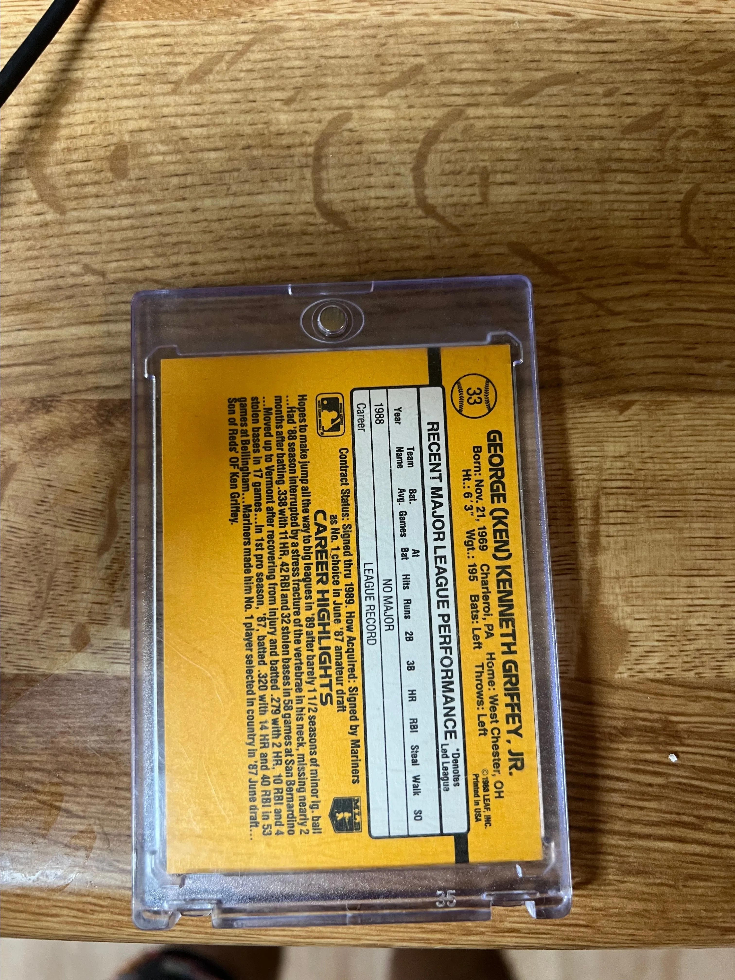 1988 KEN GRIFFEY JR RATED ROOKIE  Whatnot: Shop, Sell, Connect
