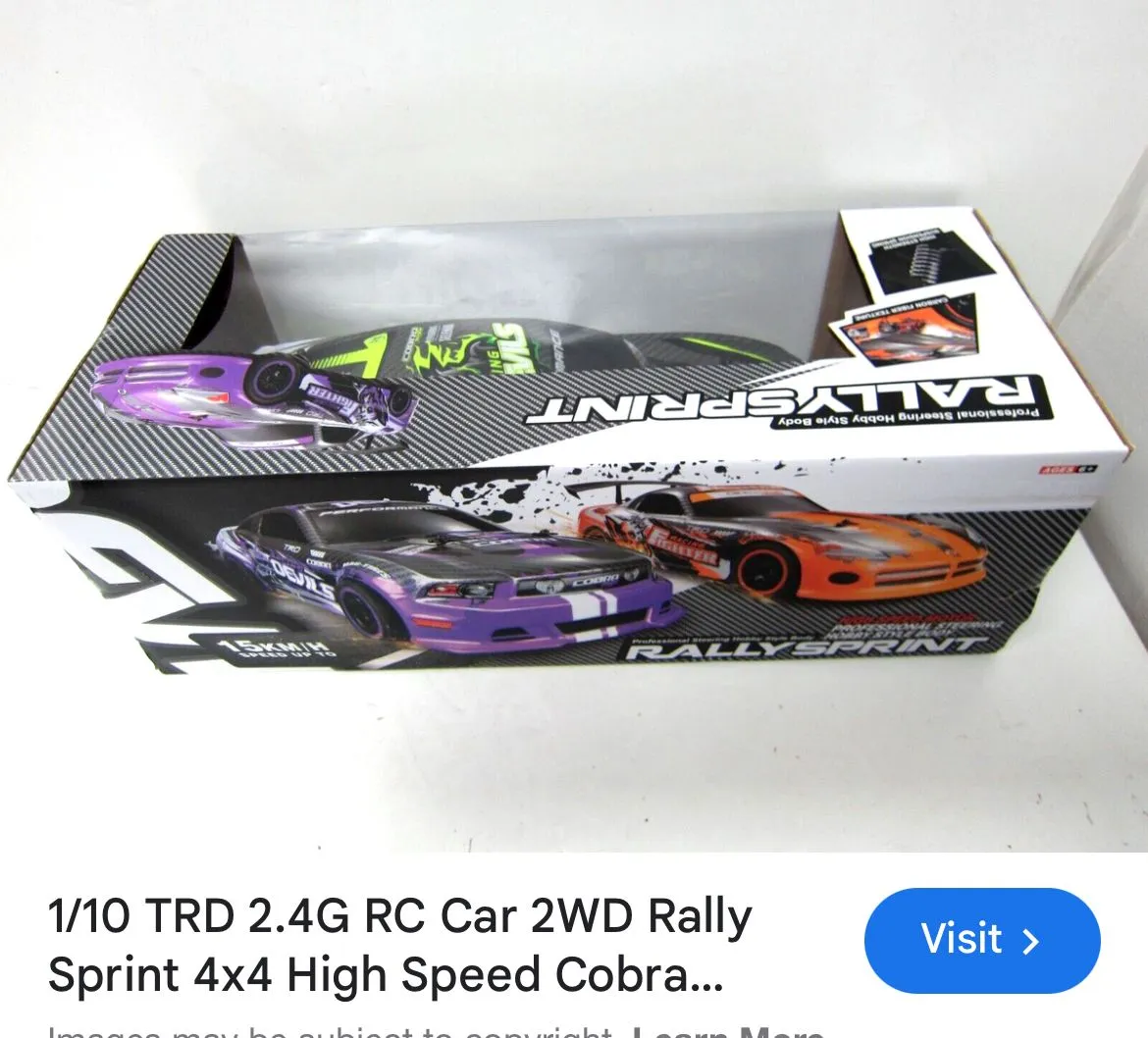 Product image for Rally sprint, cobra SRX8 remote control car
