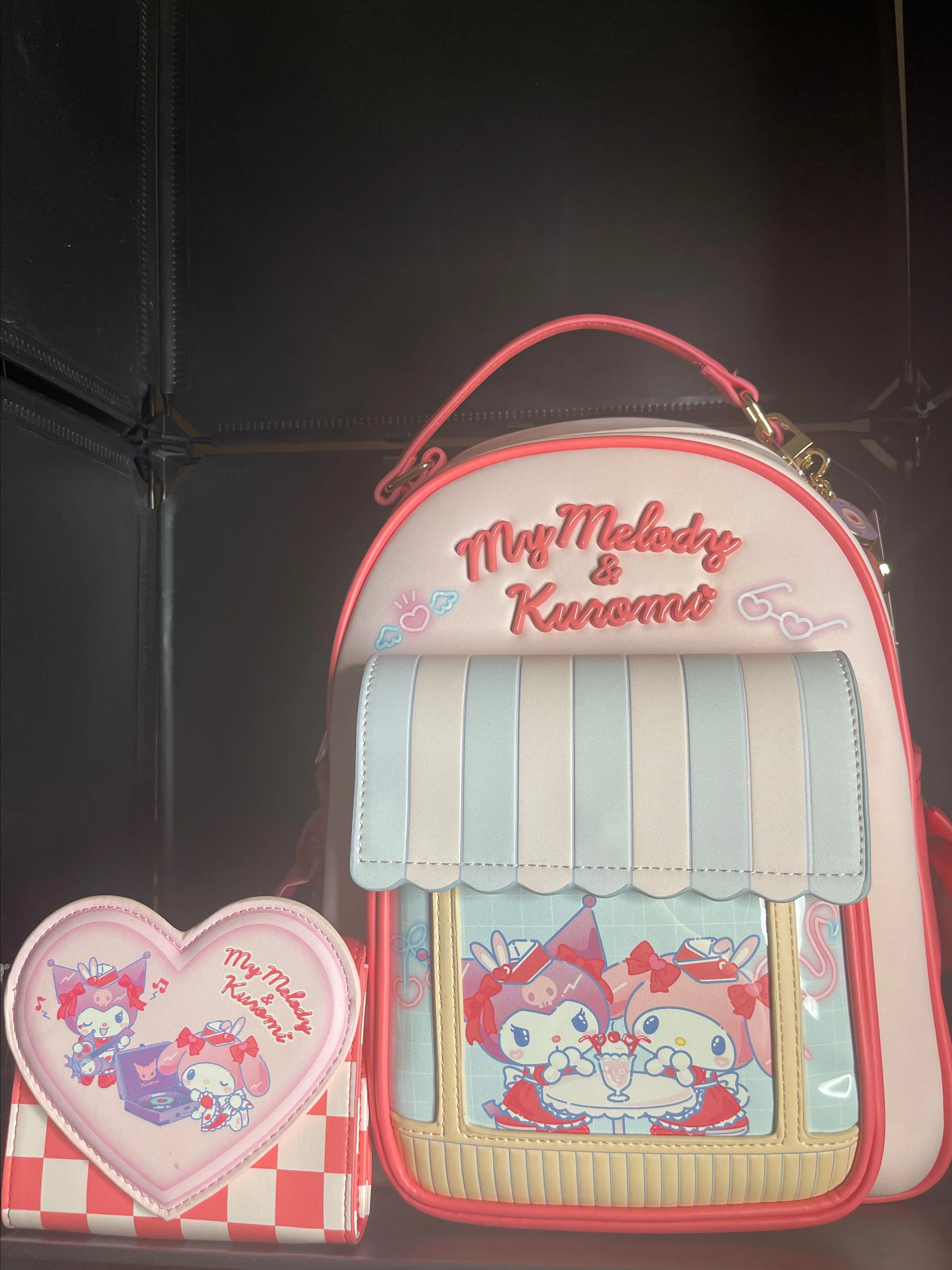 Product image for My Melody & Kuromi Backpack & Wallet set