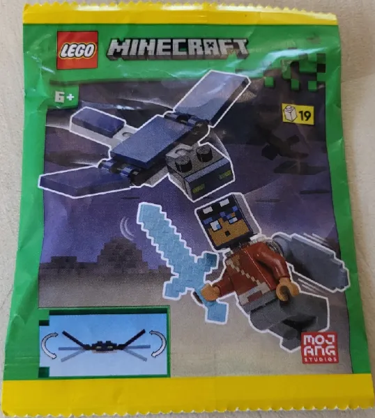 Product image for Minecraft - Hero w/ Elytra and Phantom Paper Bag