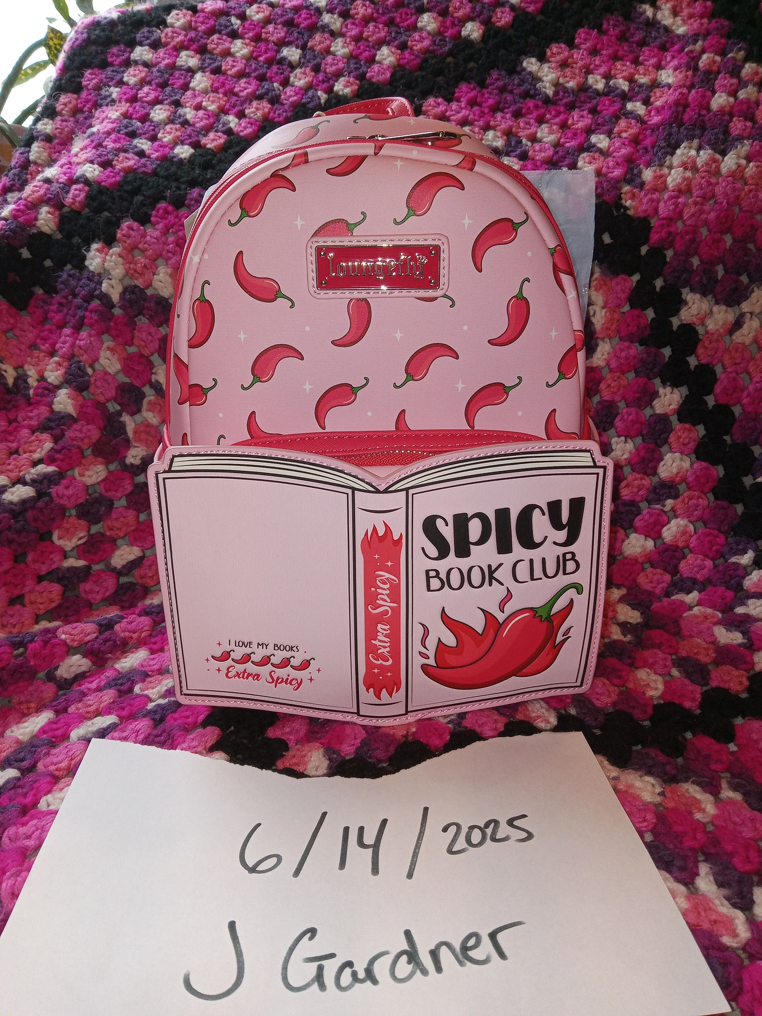 Product image for Loungefly Spicy Book Club Mini Backpack NWT