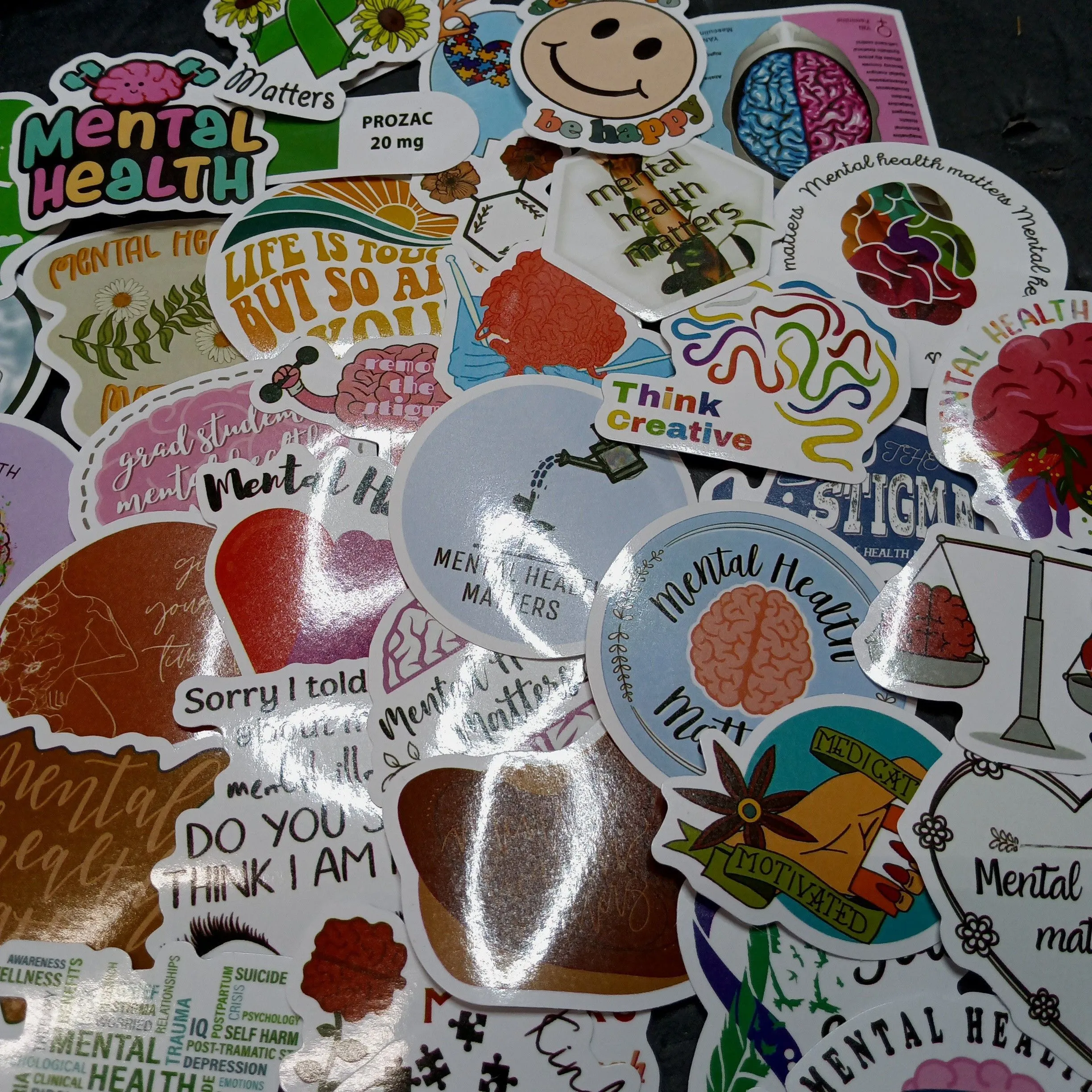 Product image for #0 Bloop the Chat or yourself 3 Positive Mental Health Stickers 