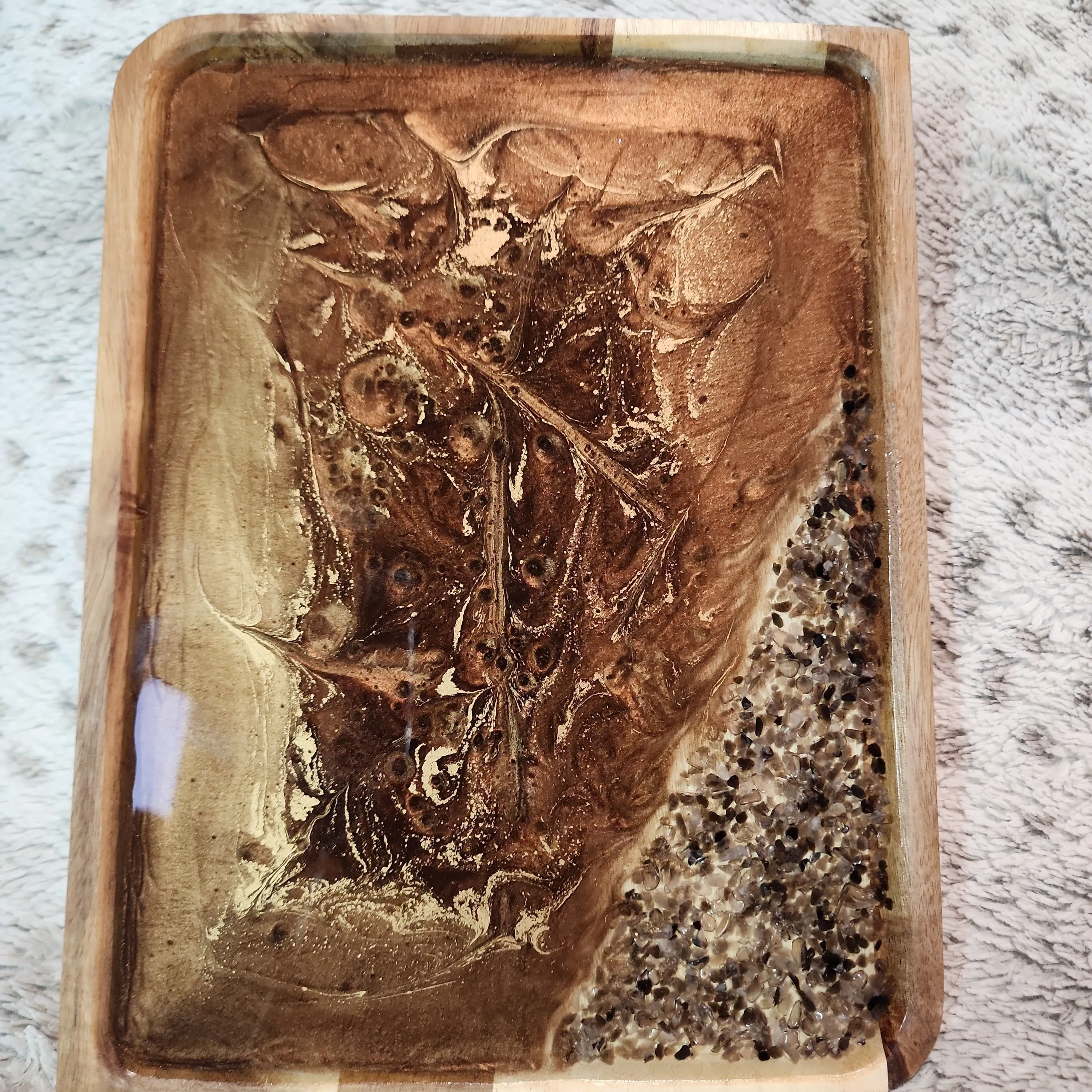 Product image for Decorative Tray w/ crystal chips 