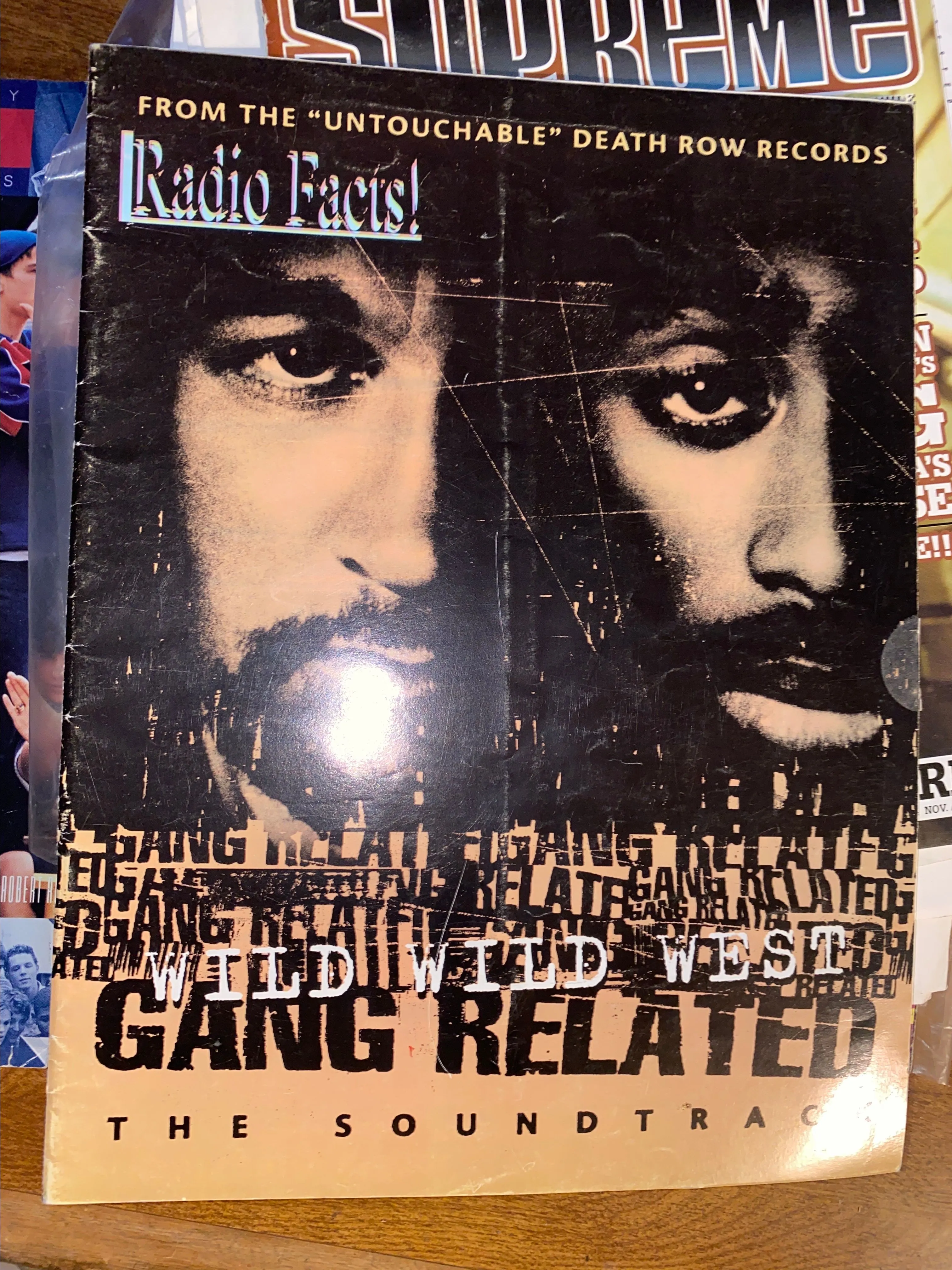 Product image for Radio facts magazine 2pac Gang Related Wild Wild West used featuring iconic imagery. Perfect for col