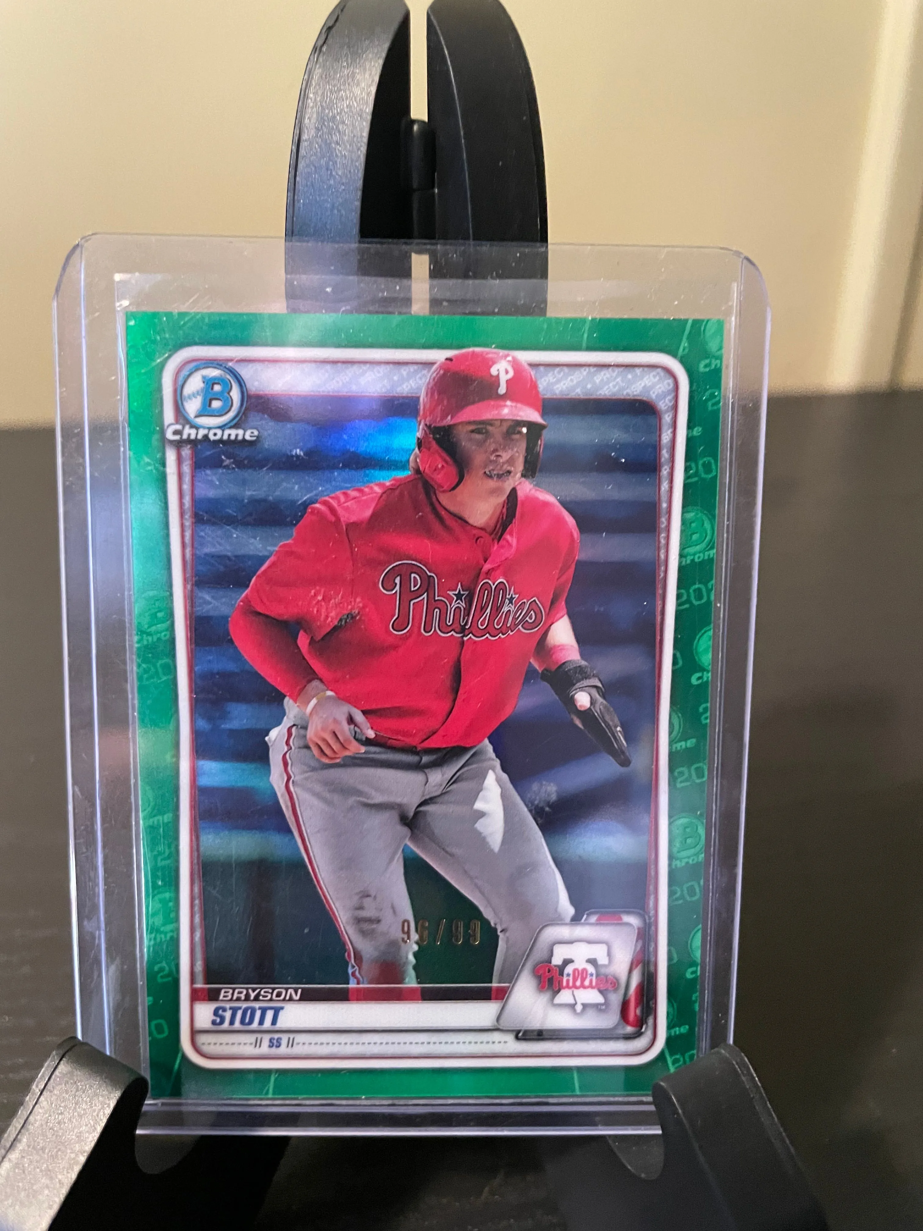 Product image for 2020 Topps Bowman Chrome green Bryson Stott /99