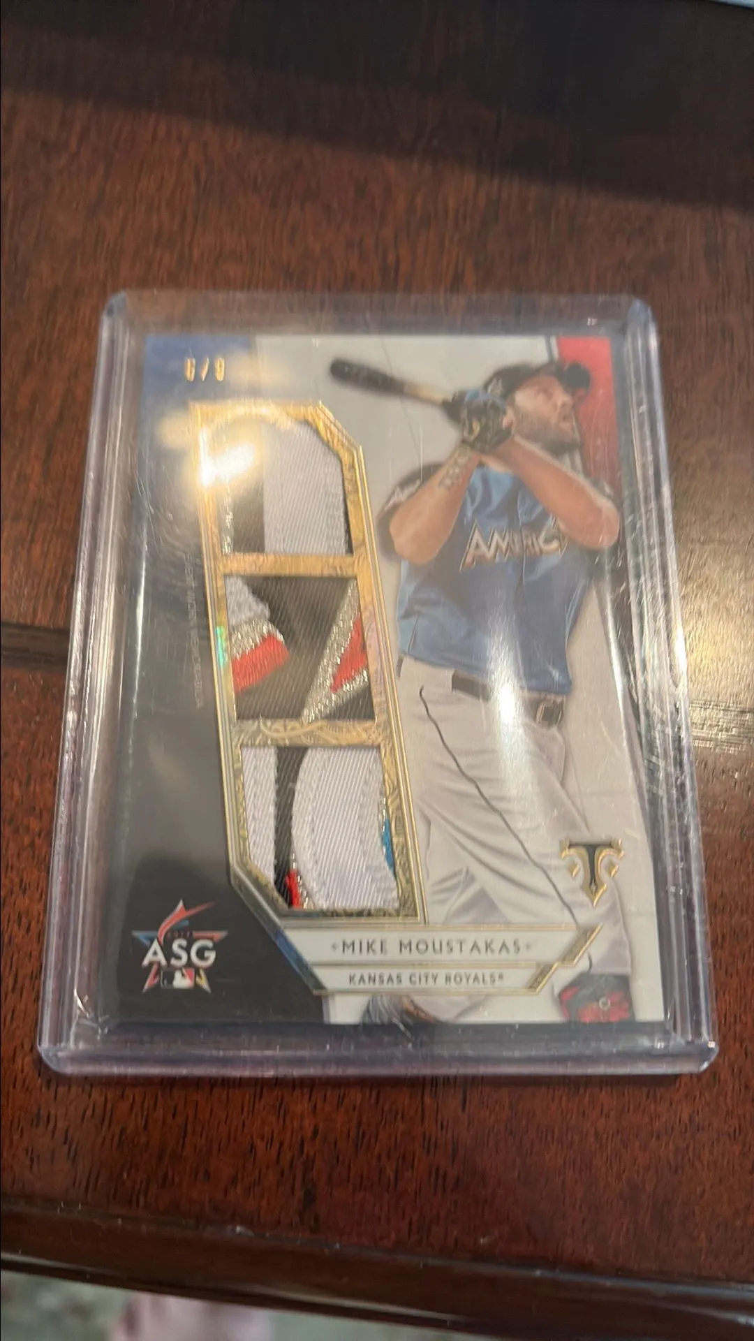 Product image for 2018 Topps Triple Threads All Star Patch Mike Moustakas 6/9
