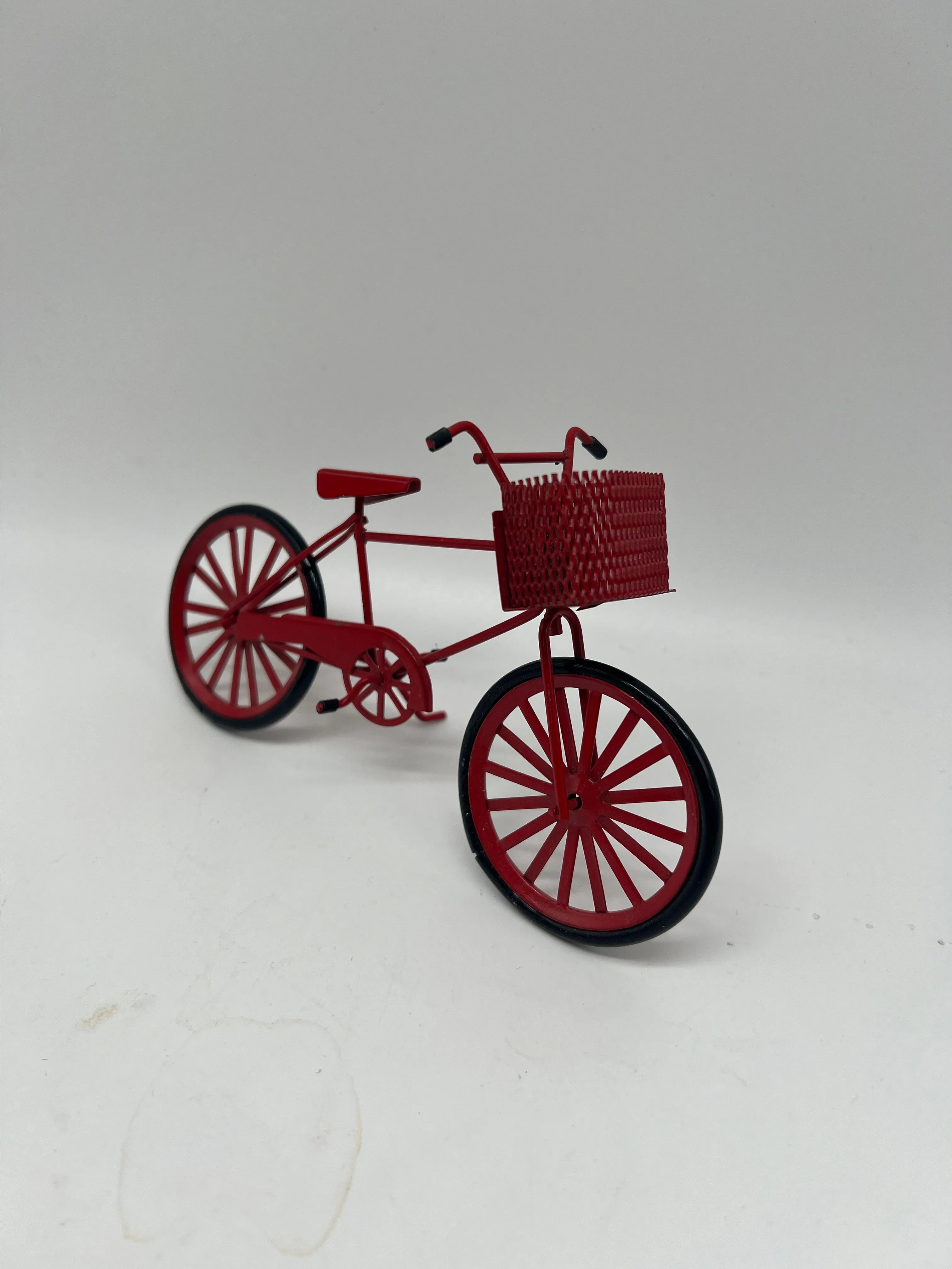 Product image for Dollhouse red metal bike