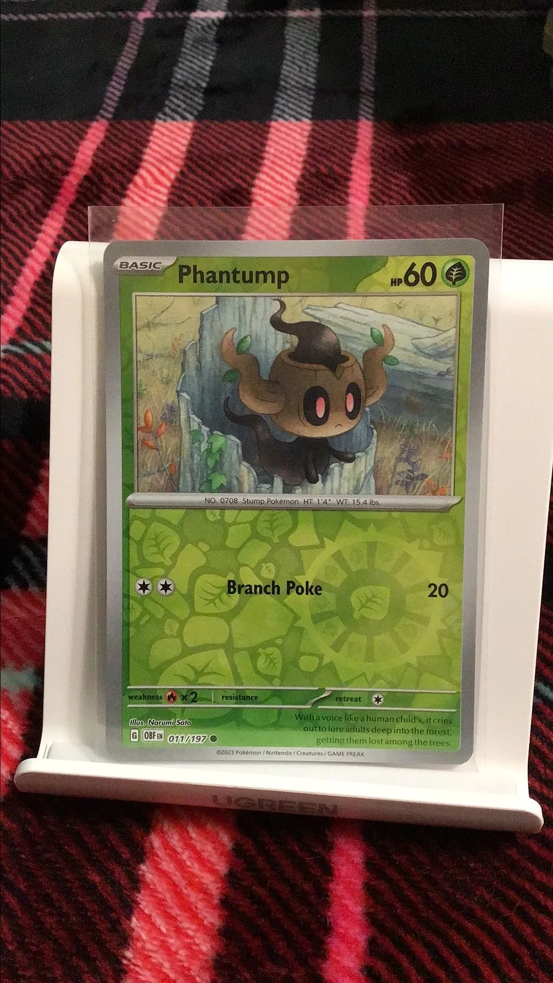 Product image for Phantump reverse Holo obsidian flames