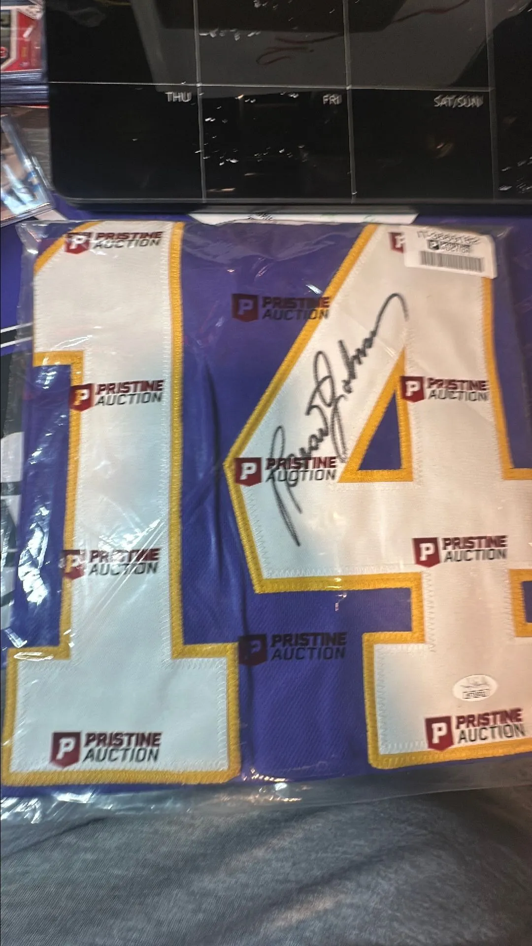 Product image for Brad Johnson Vikings autographed jersey