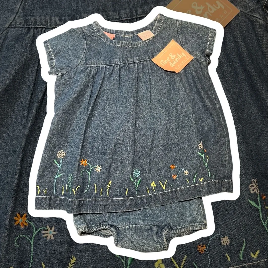 Product image for 12M Fine & Dandy Denim Dress 2 piece