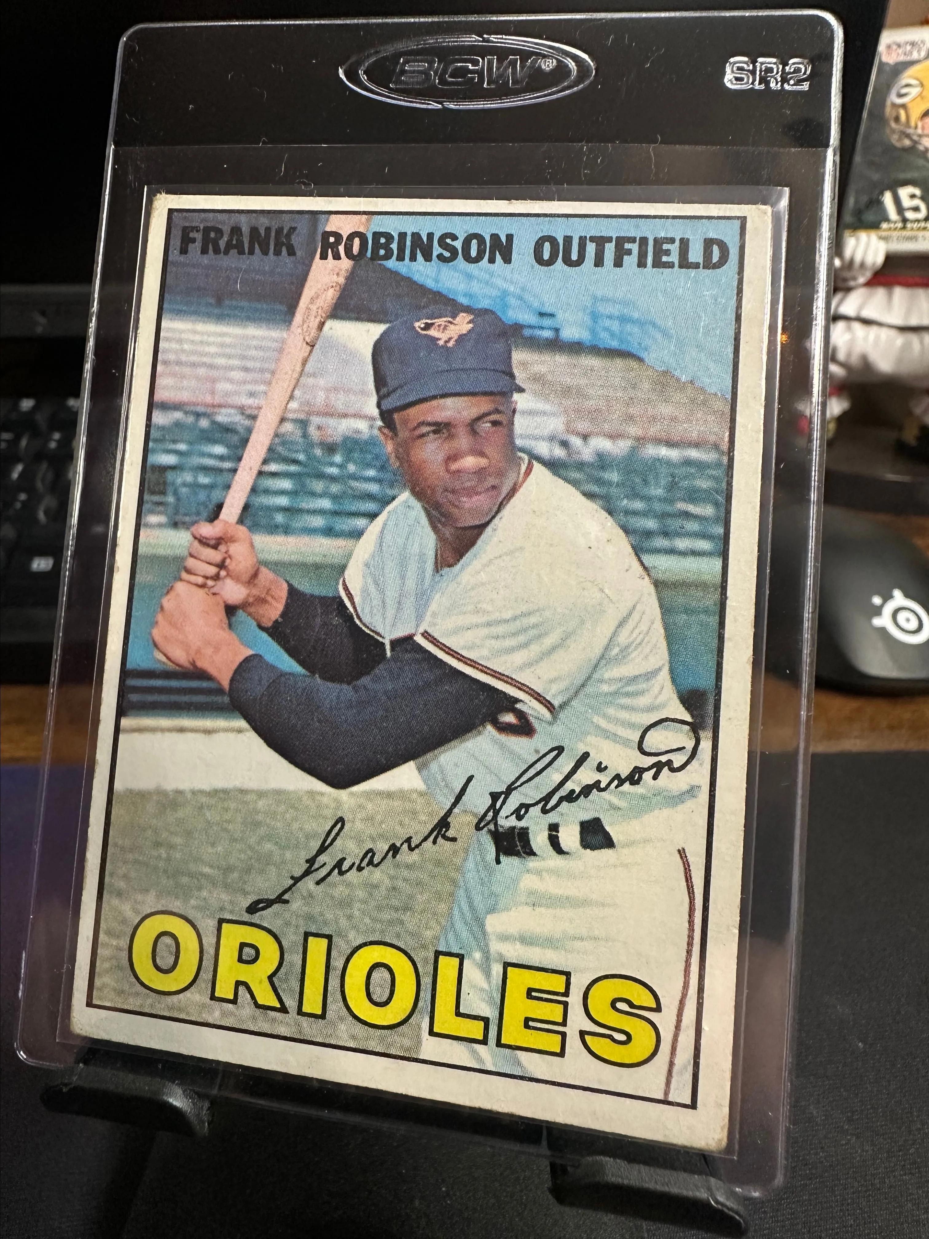 Product image for FRANK ROBINSON 1967 TOPPS (MK) BALTIMORE ORIOLES VINTAGE