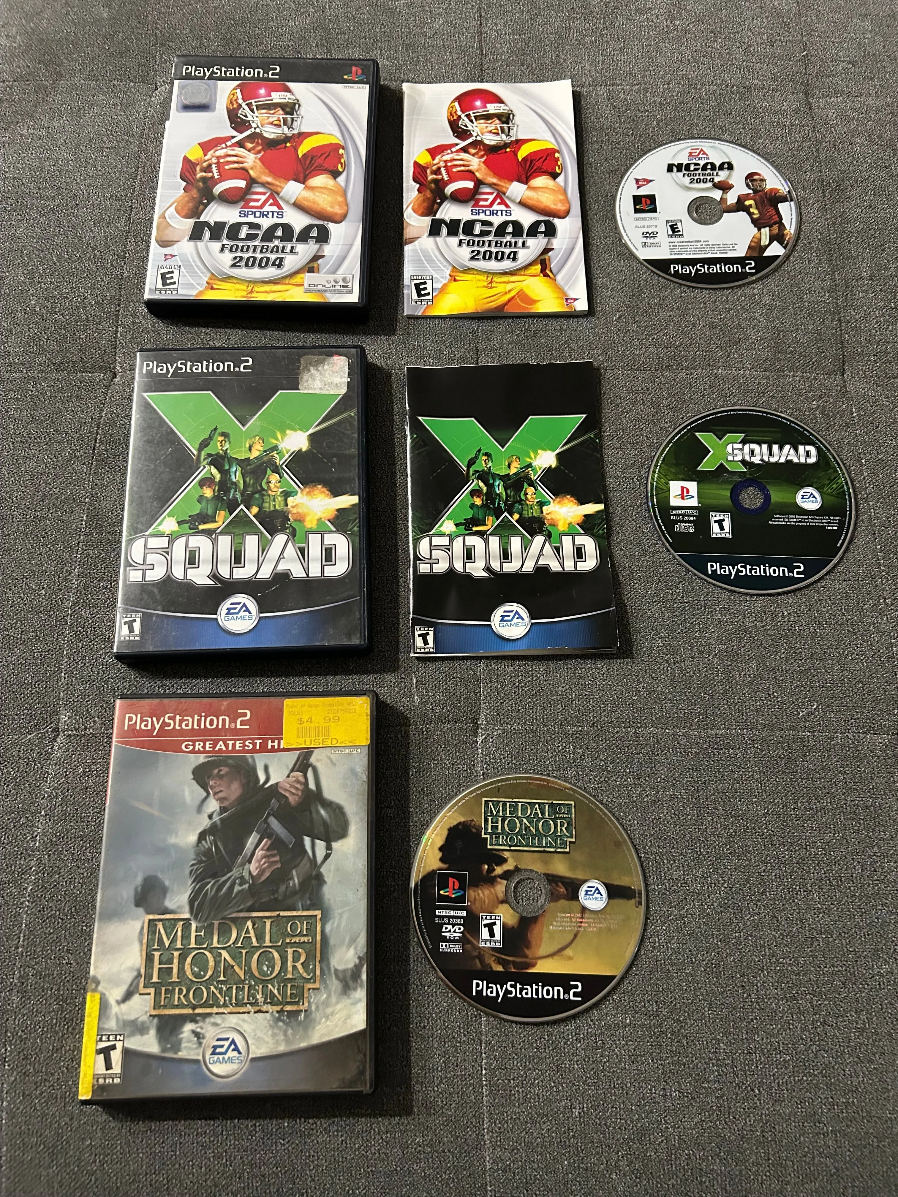 Product image for Medal of Honor: Frontline & X Squad & NCAA Football 2004