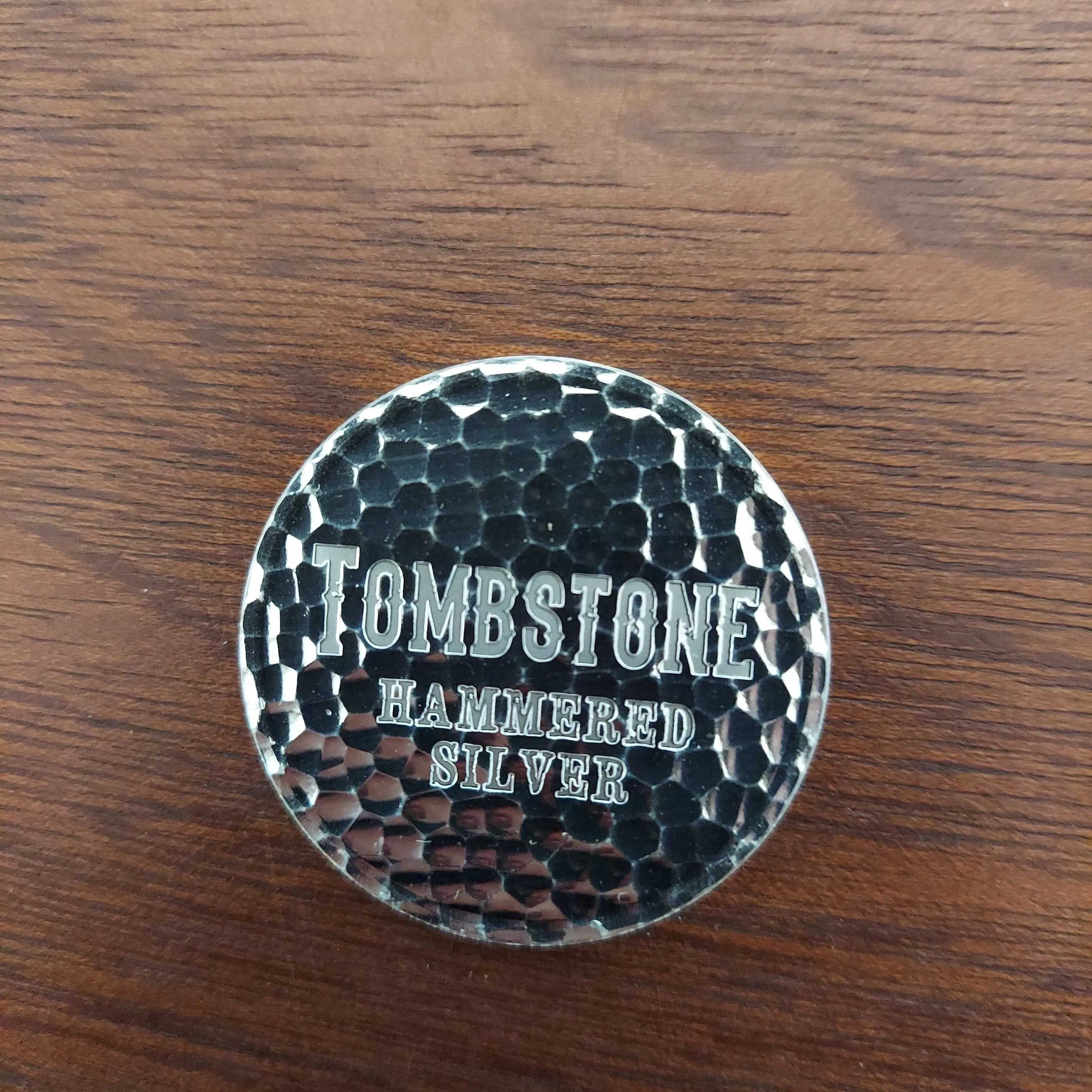 Product image for 1 Ounce Tombstone Hammered Silver