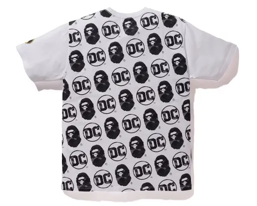 Product image for Bape x DC Batman All Over BP Tee White - size M, L