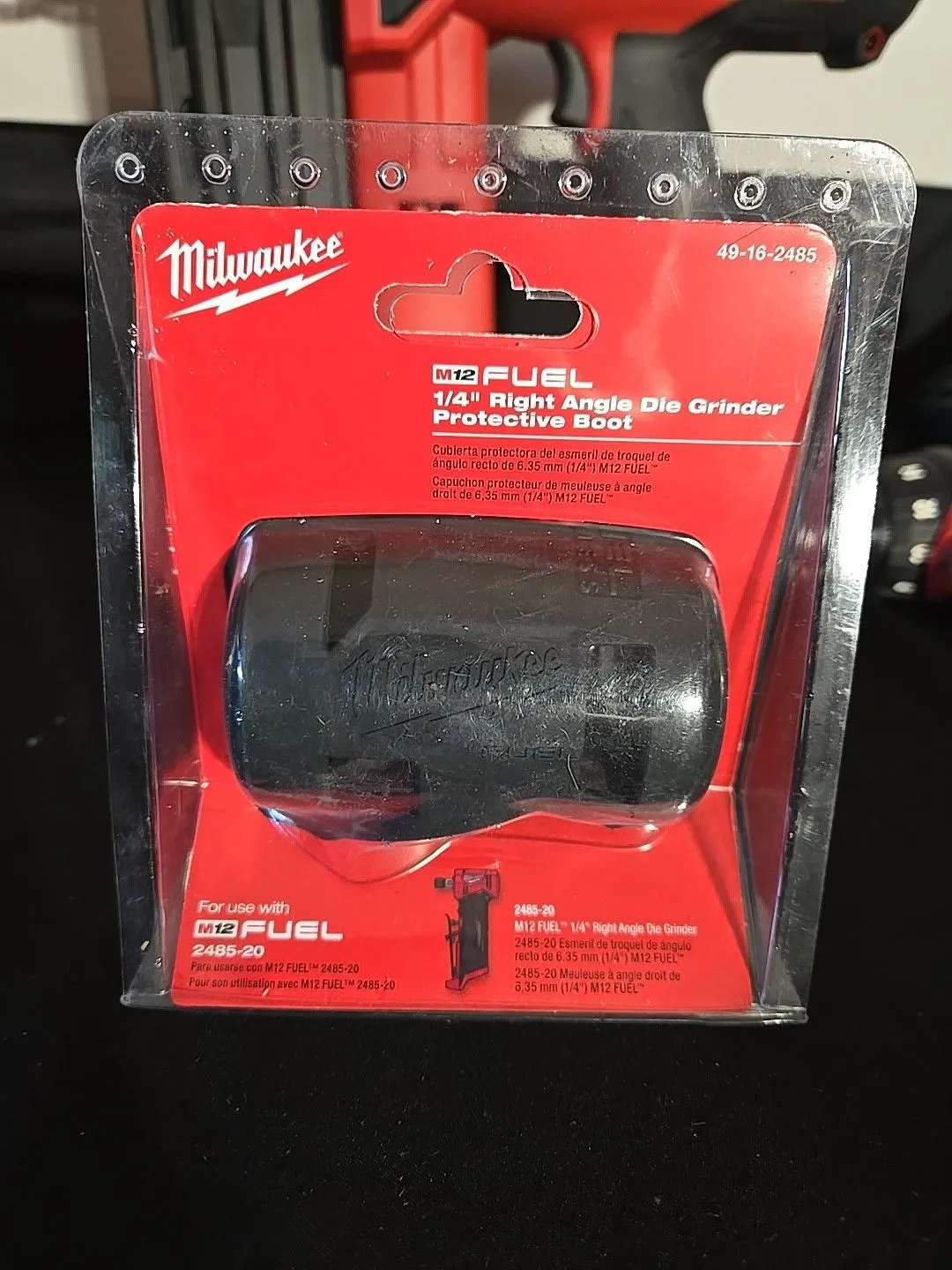 Product image for Milwaukee 49-16-2485 M12 FUEL 1/4" Right Angle Die Grinder Rubber Boot's