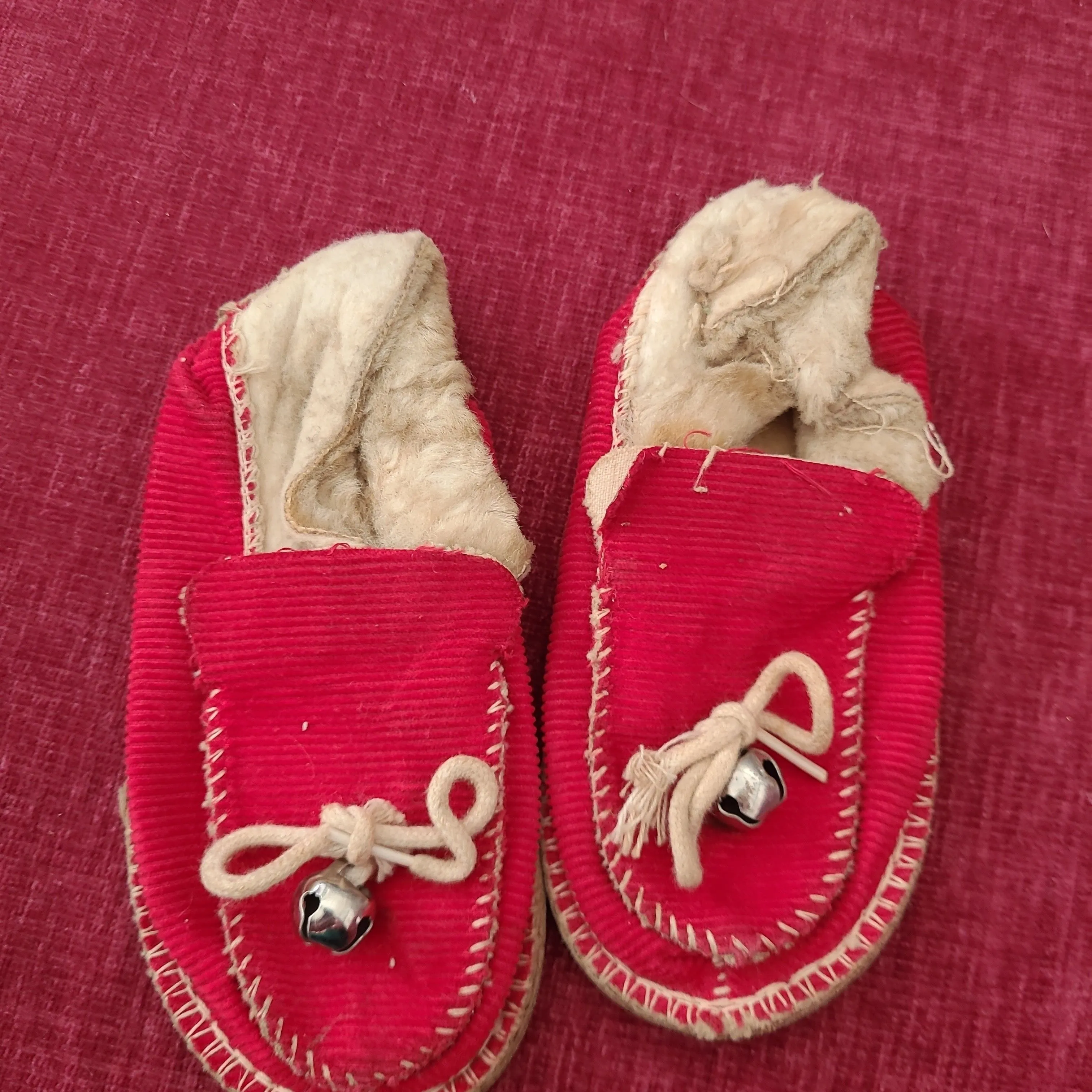 Product image for Misc.- Red Children's Moccasins 
